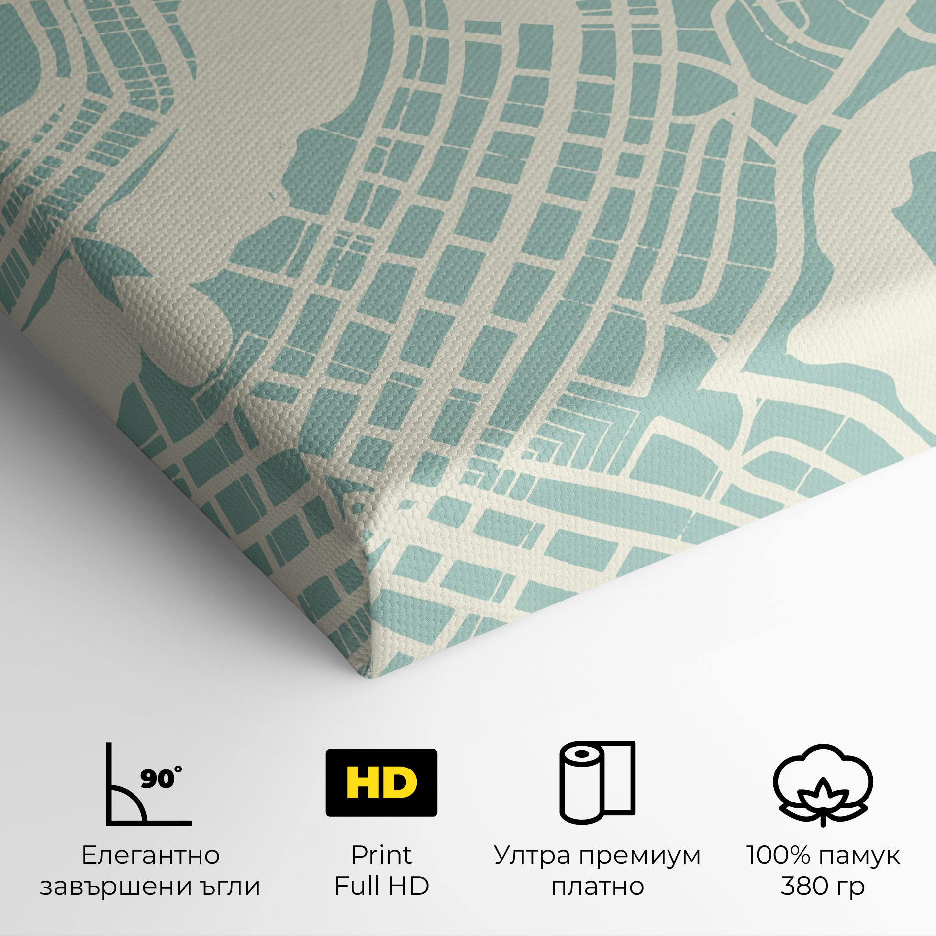 Картина на платно Brasilia Map mockup 4