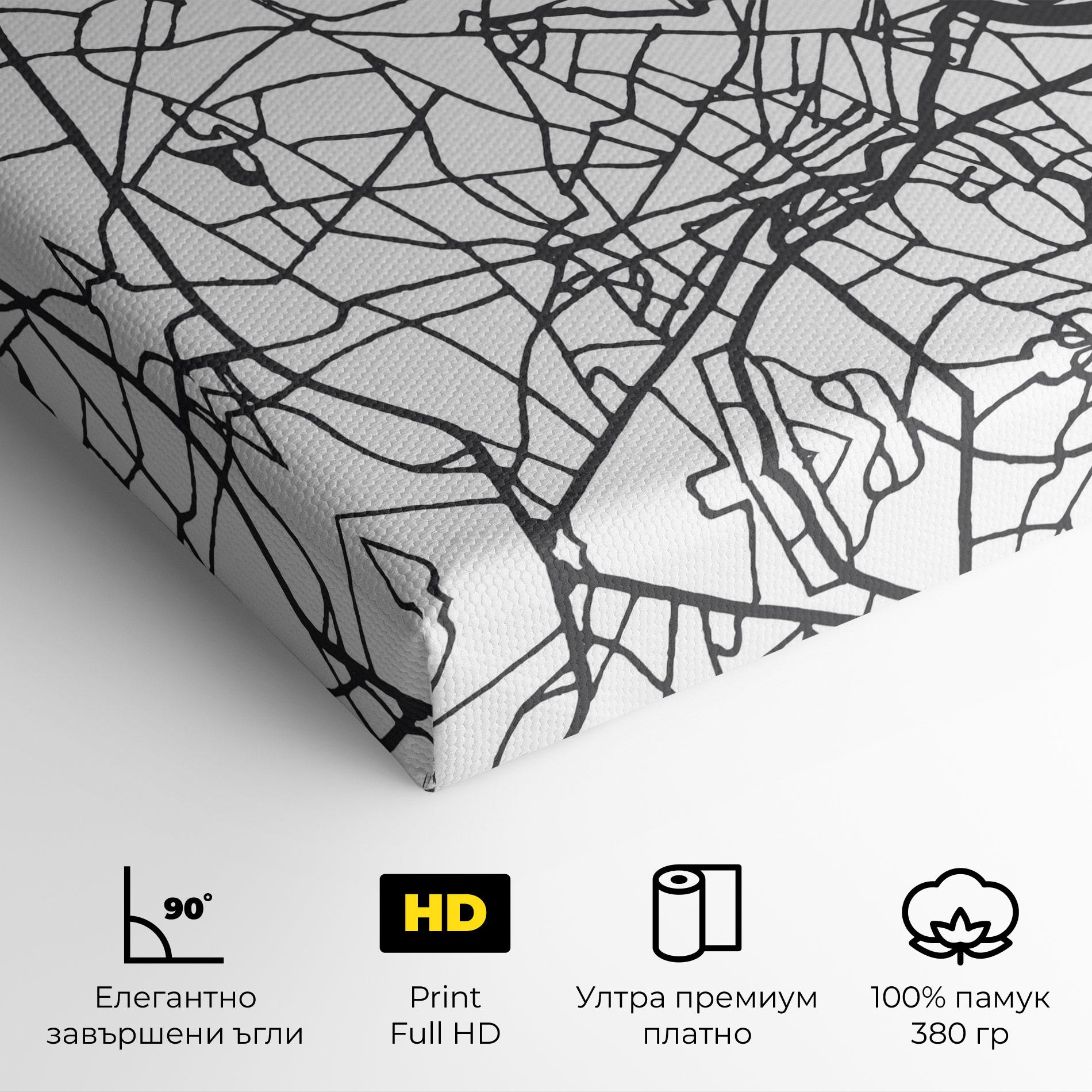 Картина на платно Ho Chi Minh Map mockup 4