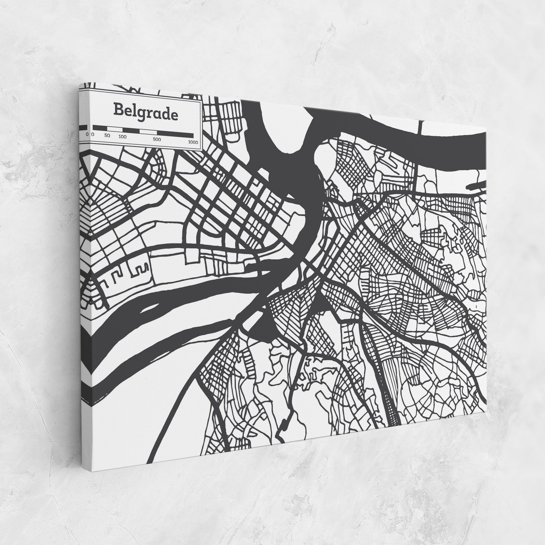 Belgrade Map mockup 1