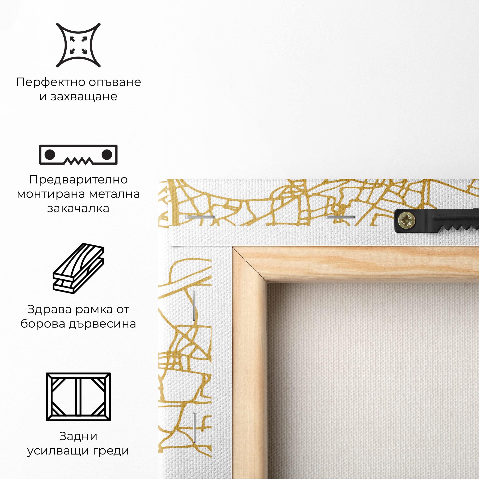 Картина на платно Bangalore Map mockup 5