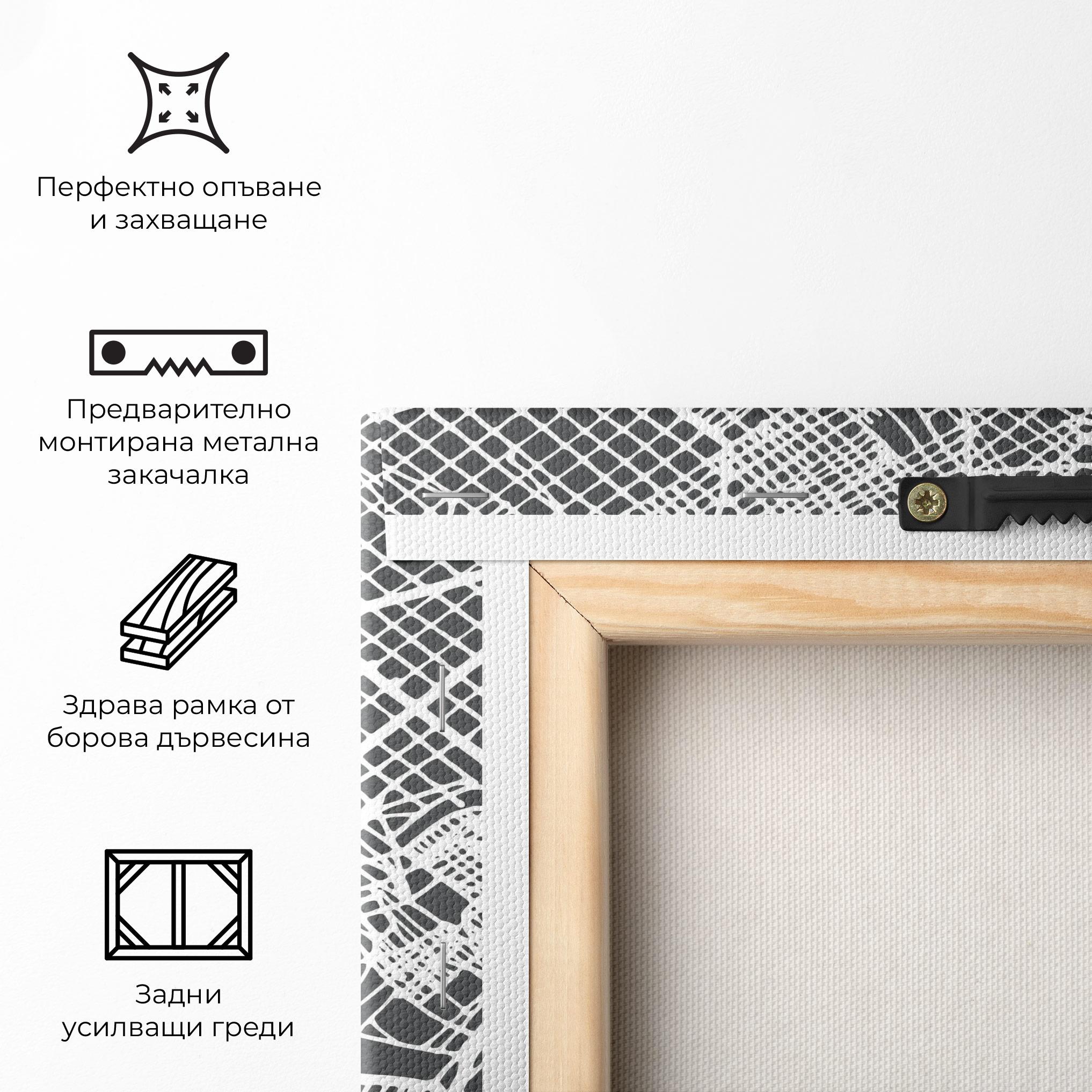 Картина на платно Barcelona Map mockup 5