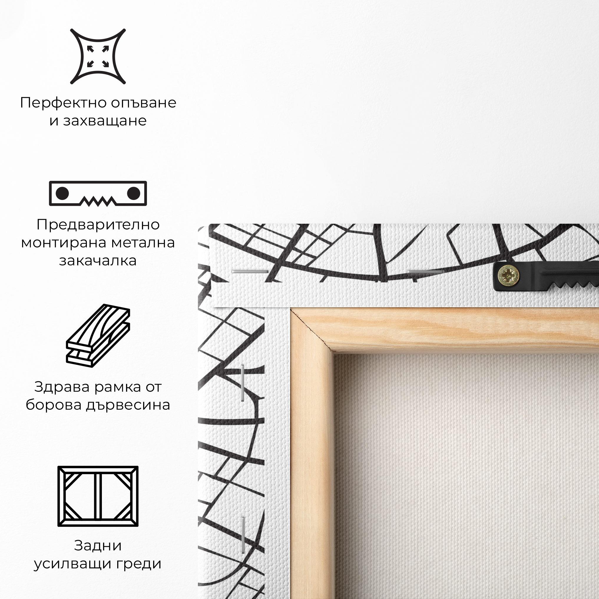 Картина на платно Berlin Map mockup 5