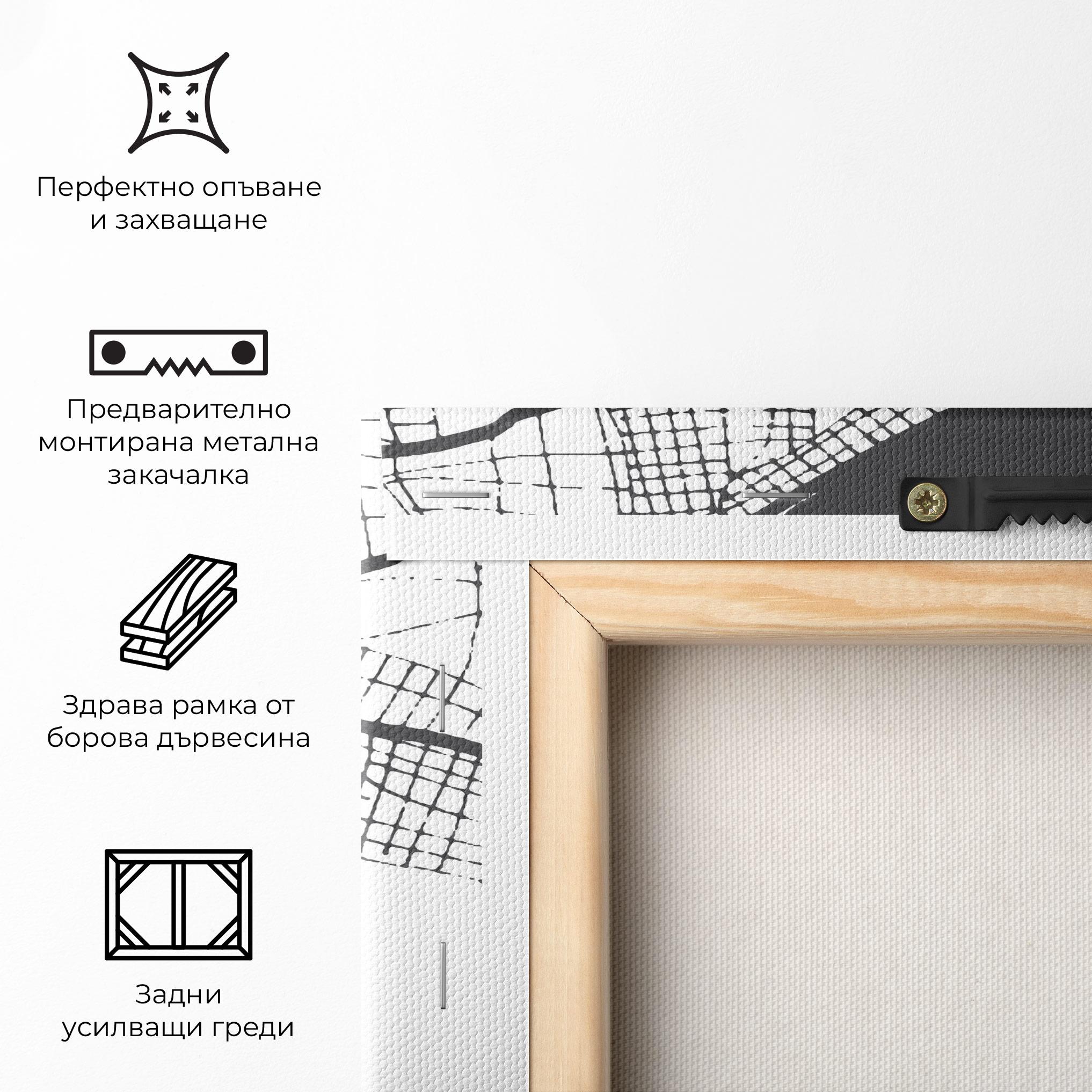 Картина на платно Chalcis Map mockup 5