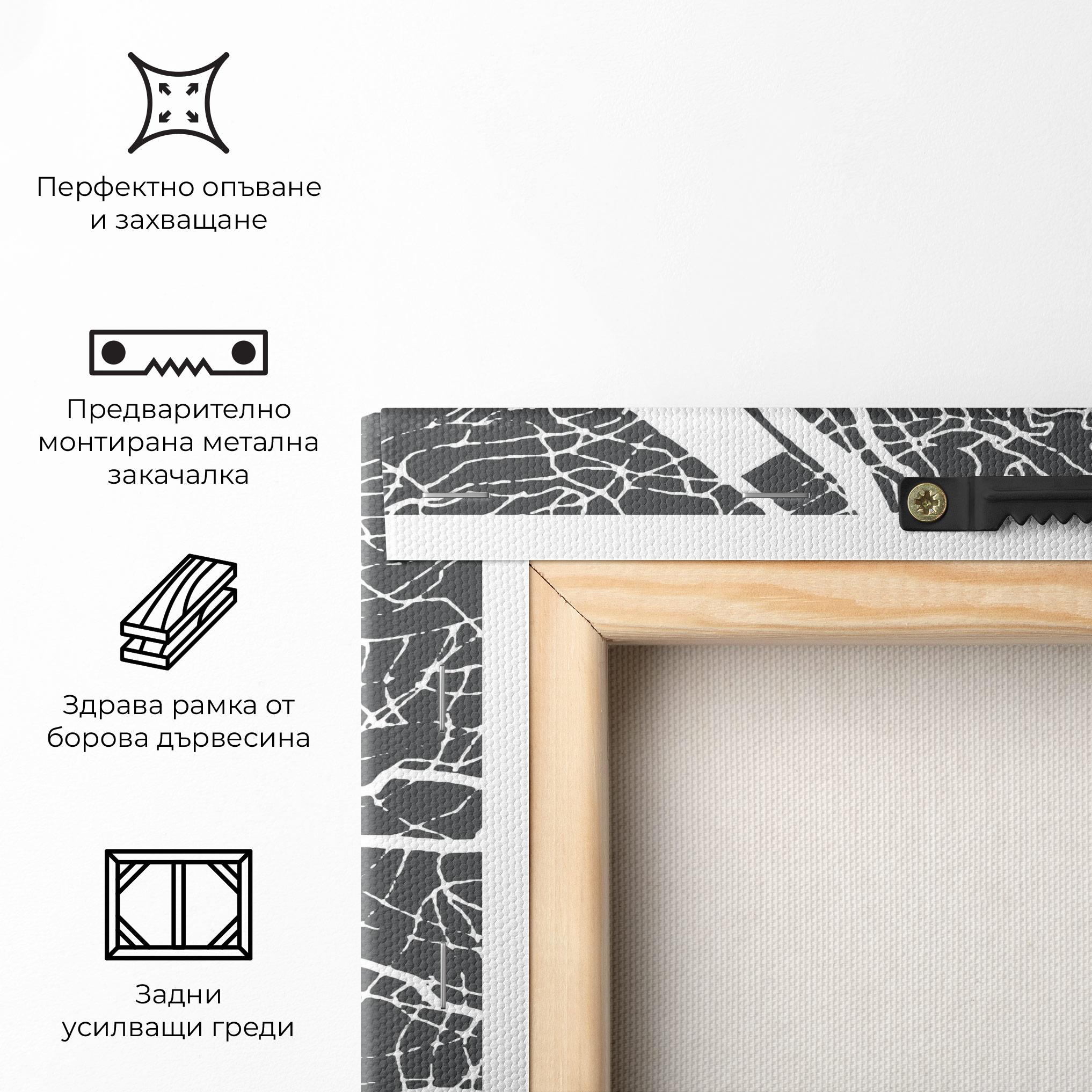 Картина на платно Genoa Map mockup 5