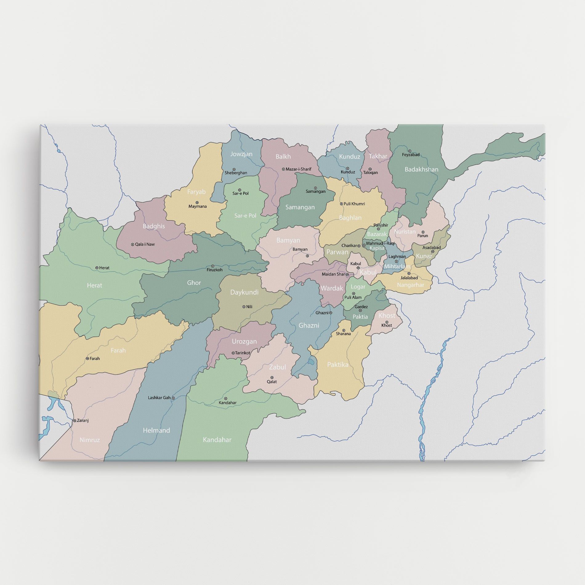 Afghanistan Map mockup 0