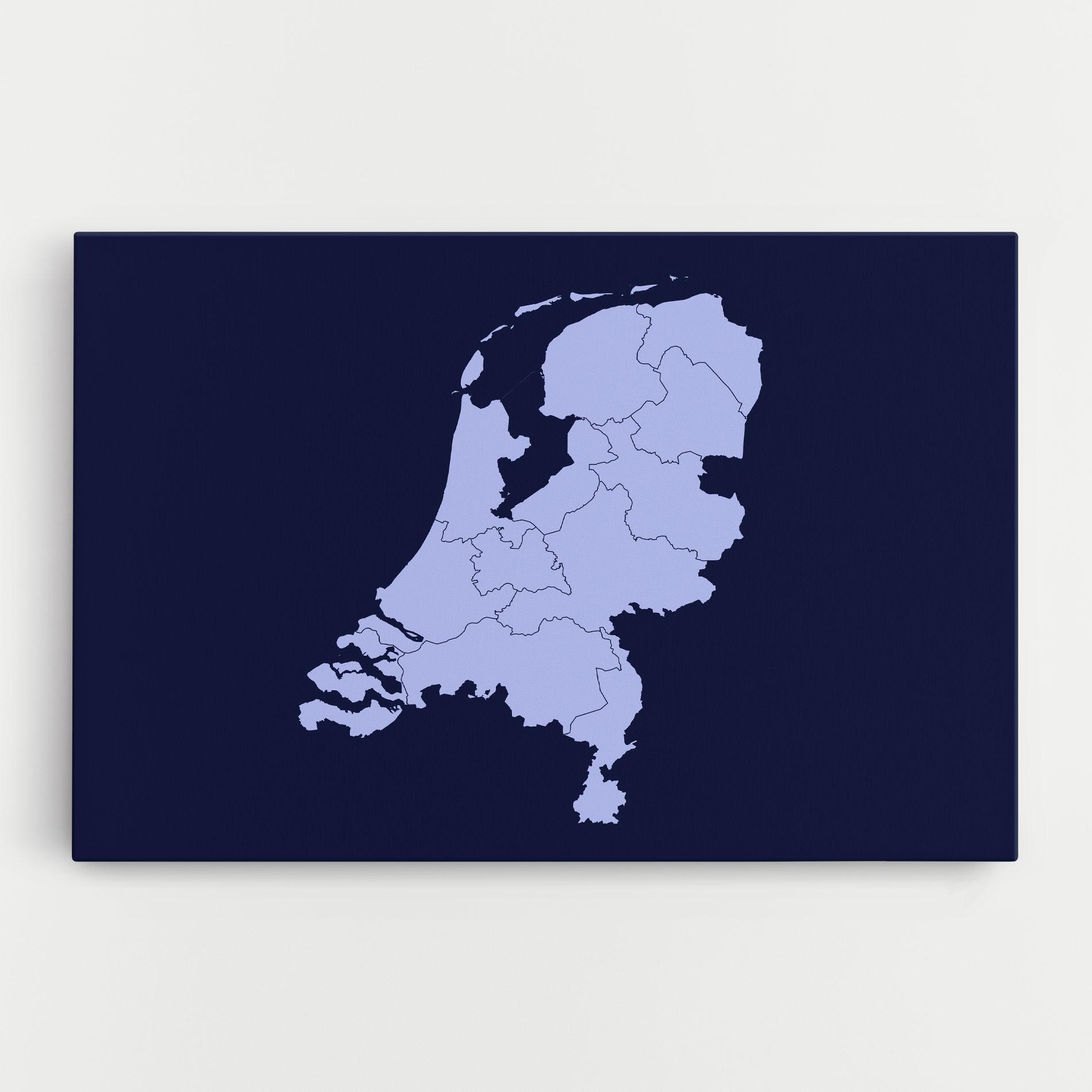 Картина на платно Netherlands Map mockup 0