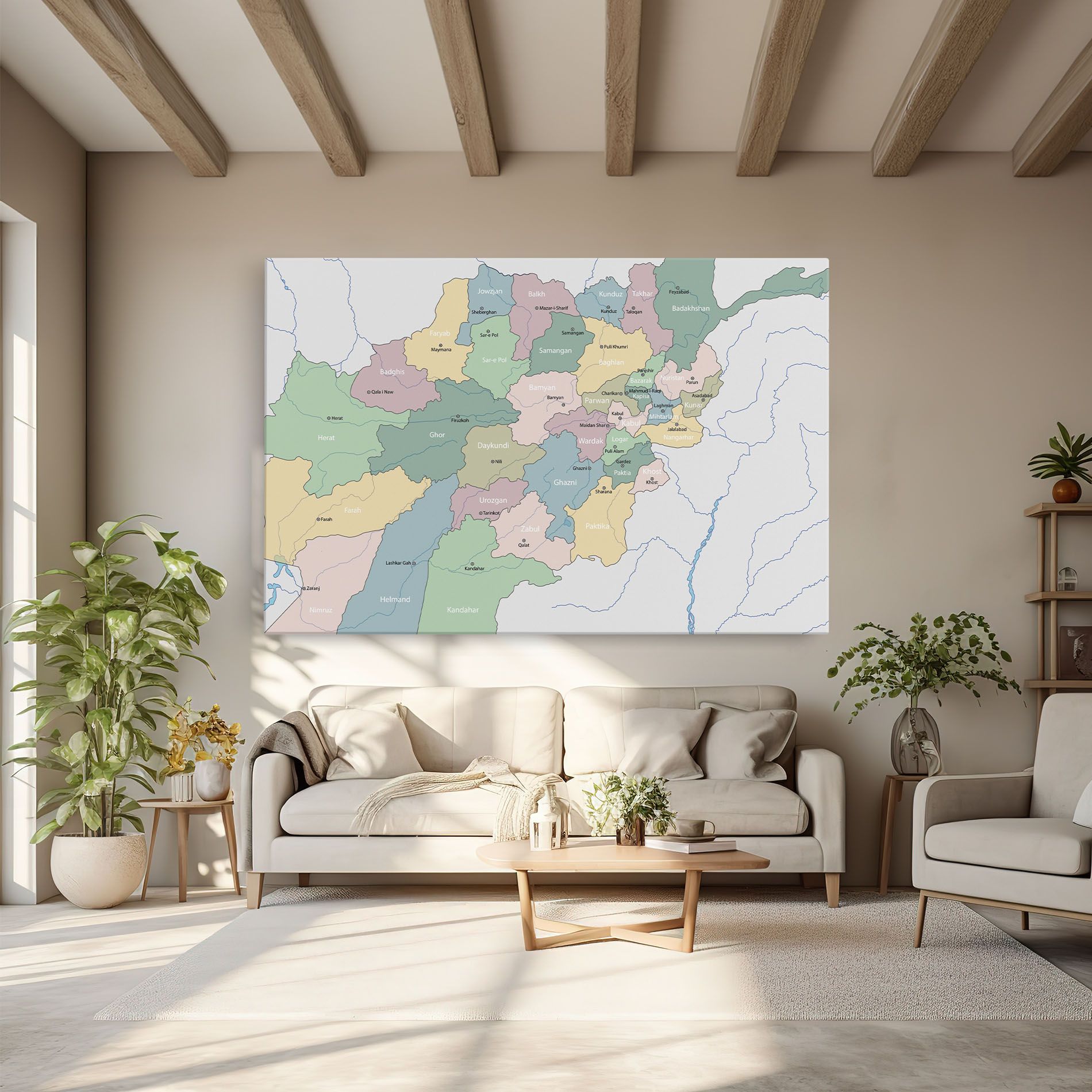 Afghanistan Map mockup 6