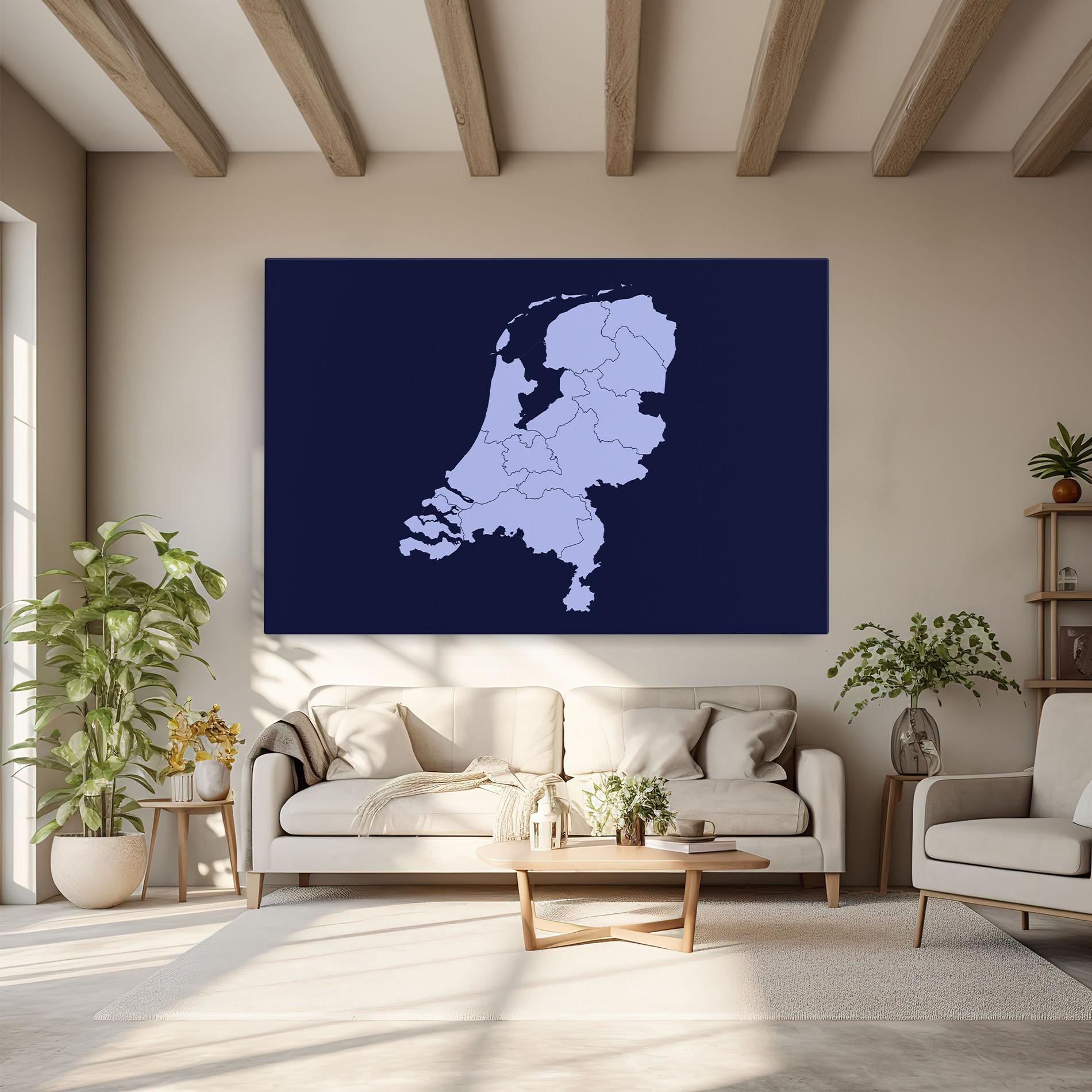 Картина на платно Netherlands Map mockup 6