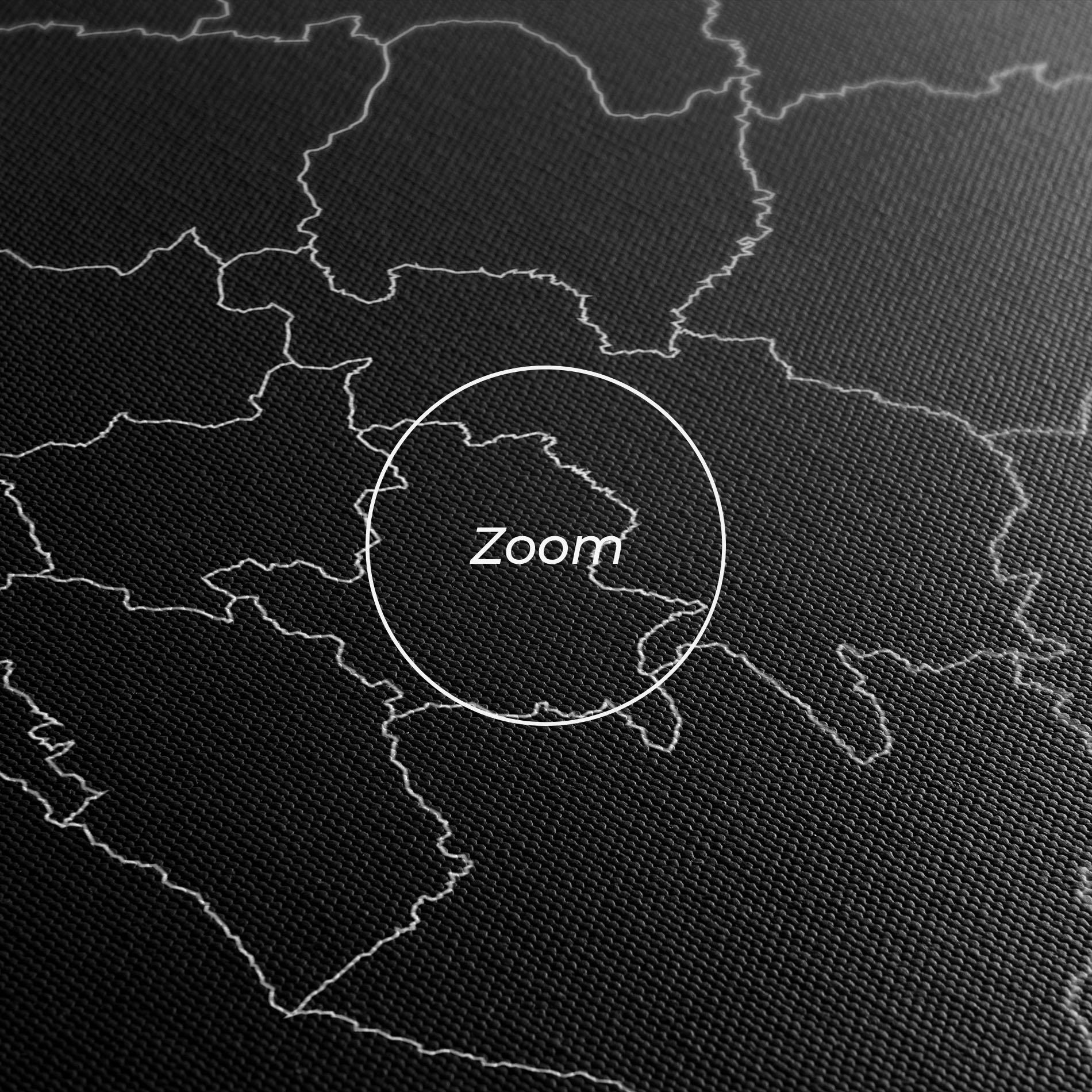 Картина на платно Burundi Grey Map mockup 3