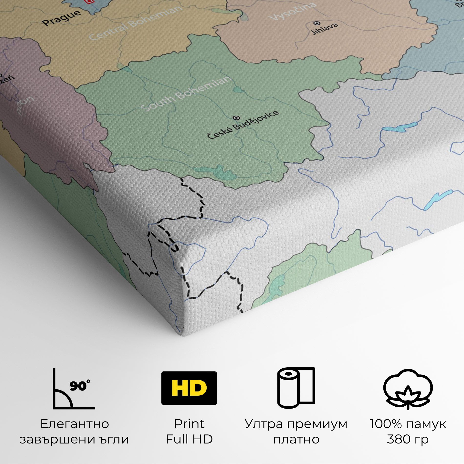 Czech Republic Map mockup 4