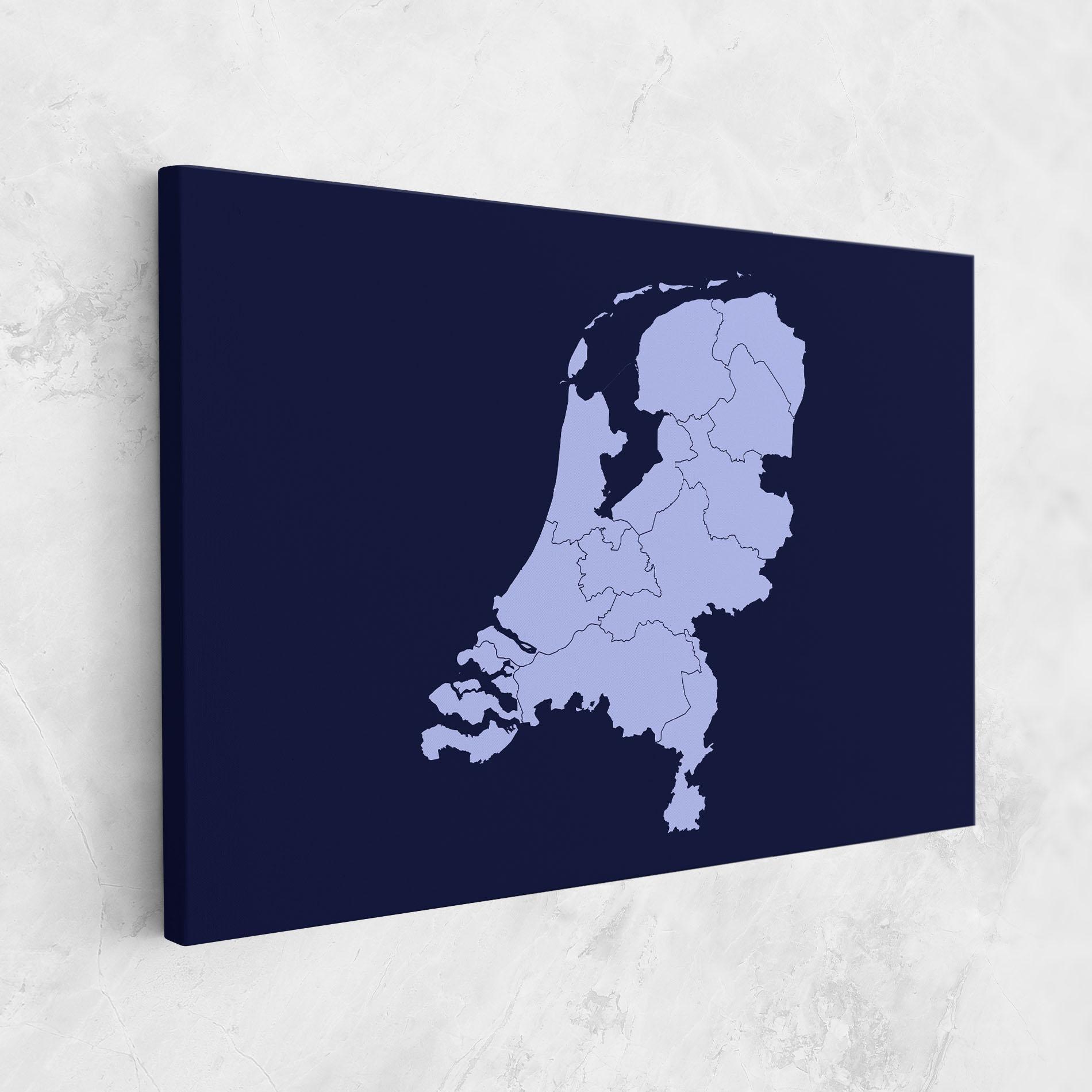 Картина на платно Netherlands Map mockup 1