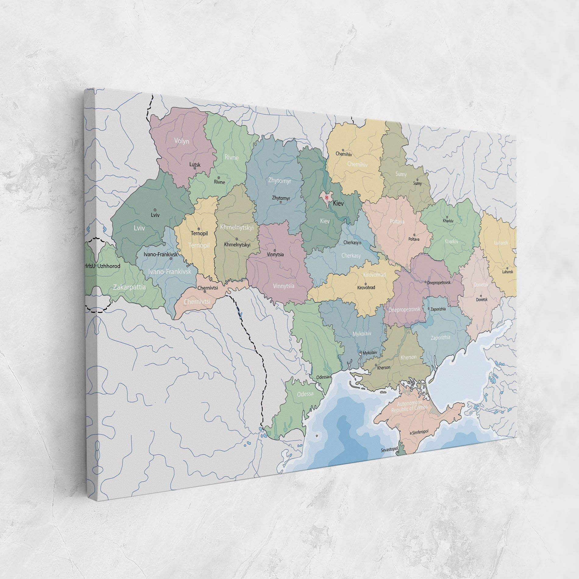 Ukraine Map mockup 1