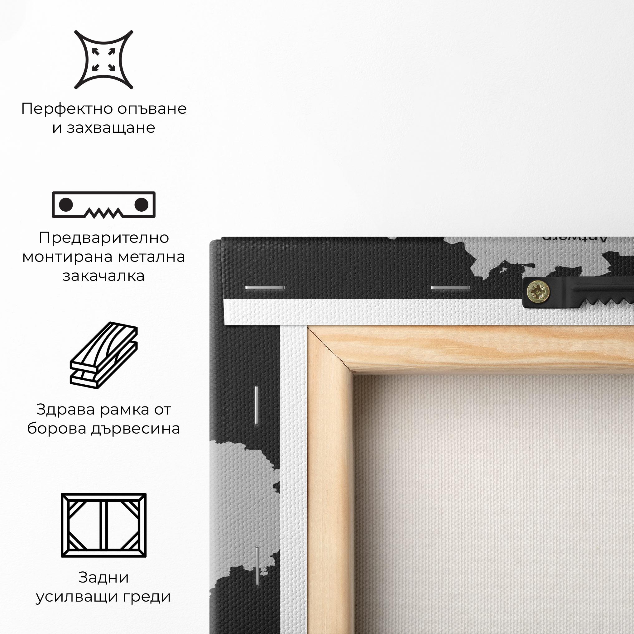 Картина на платно Belgium Map mockup 5