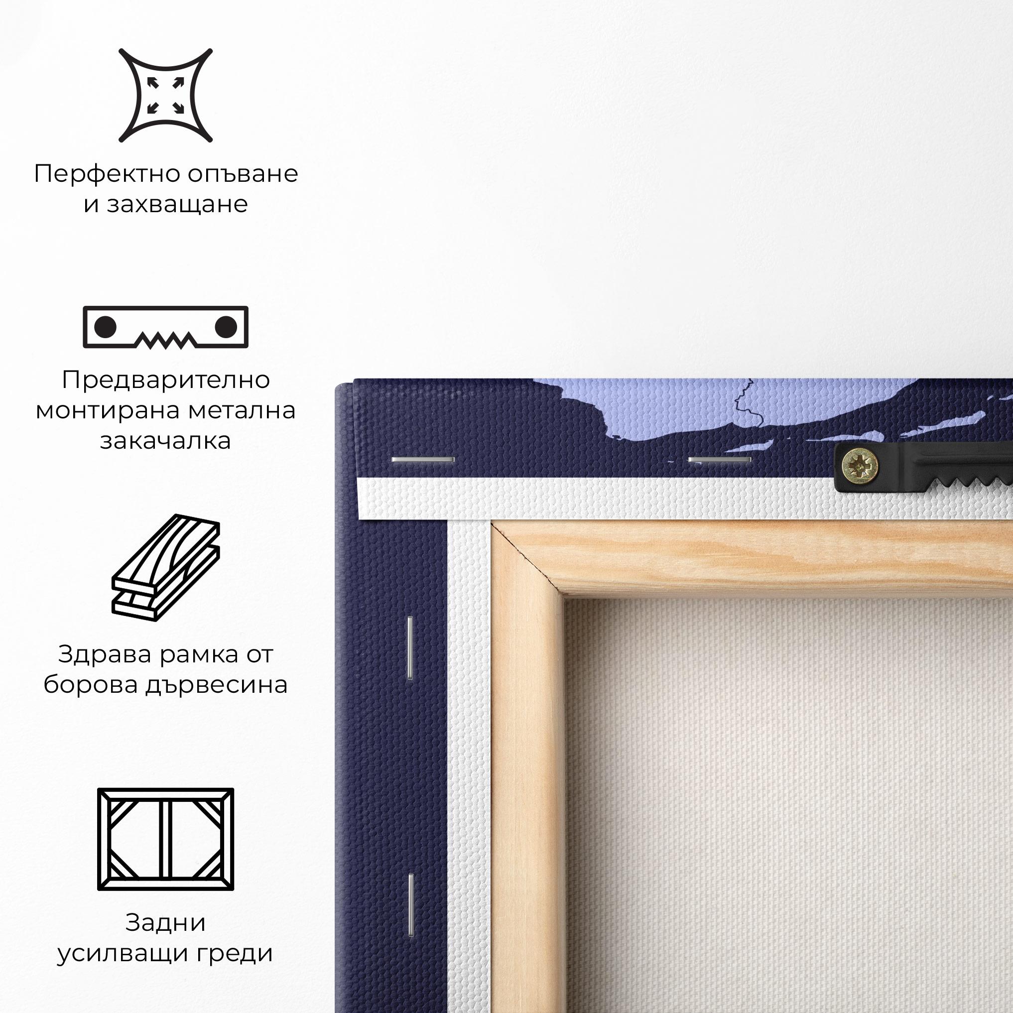 Картина на платно Netherlands Map mockup 5