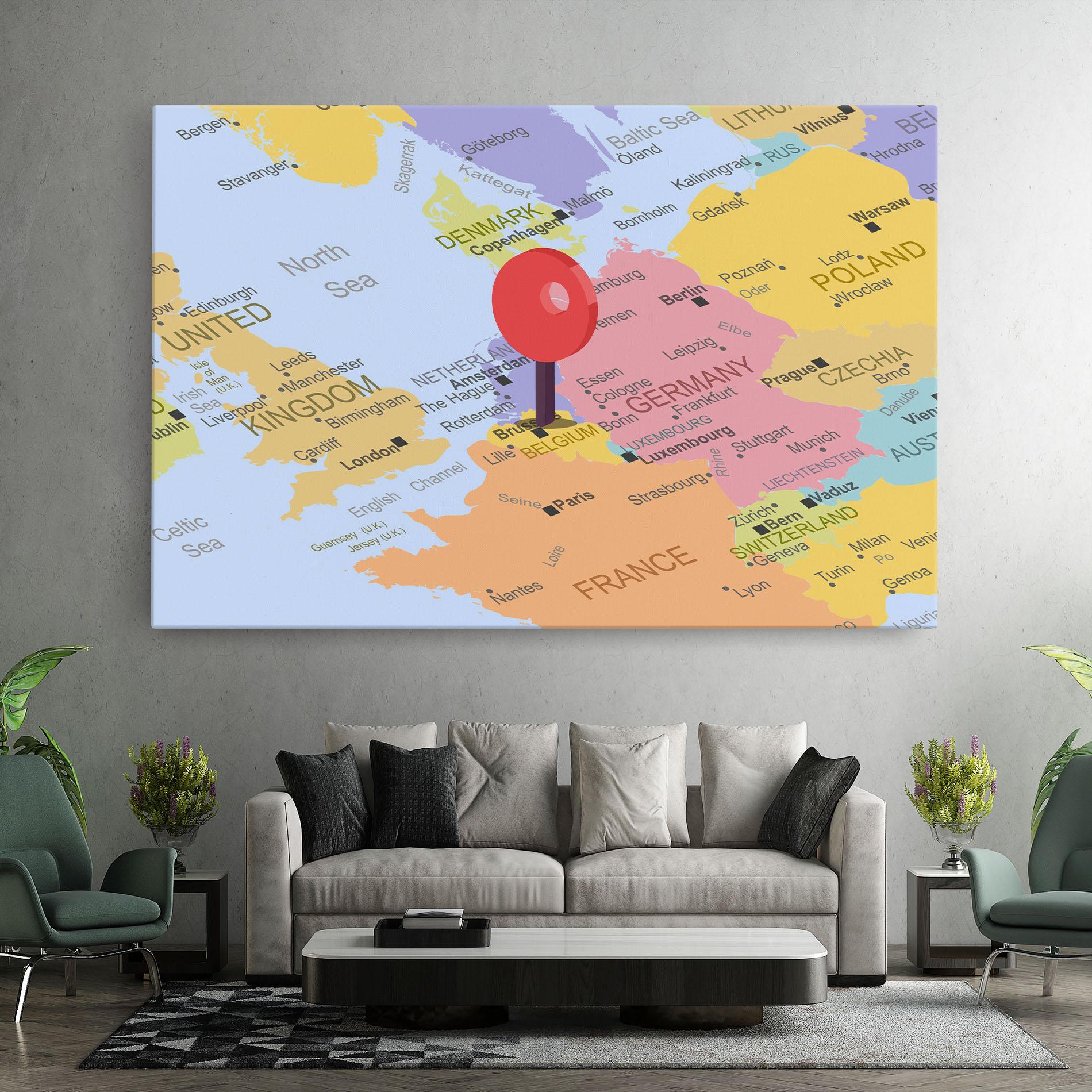 Картина на платно Belgium Close Up mockup 7