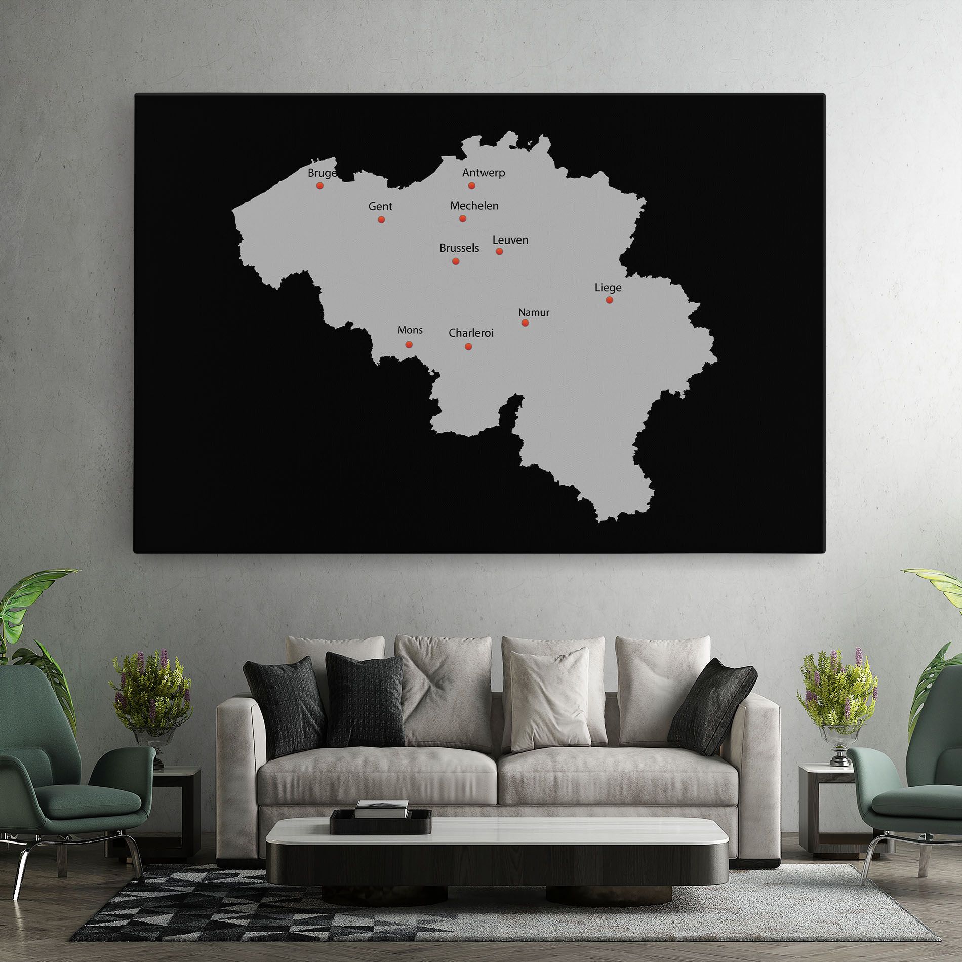 Belgium Map mockup 7