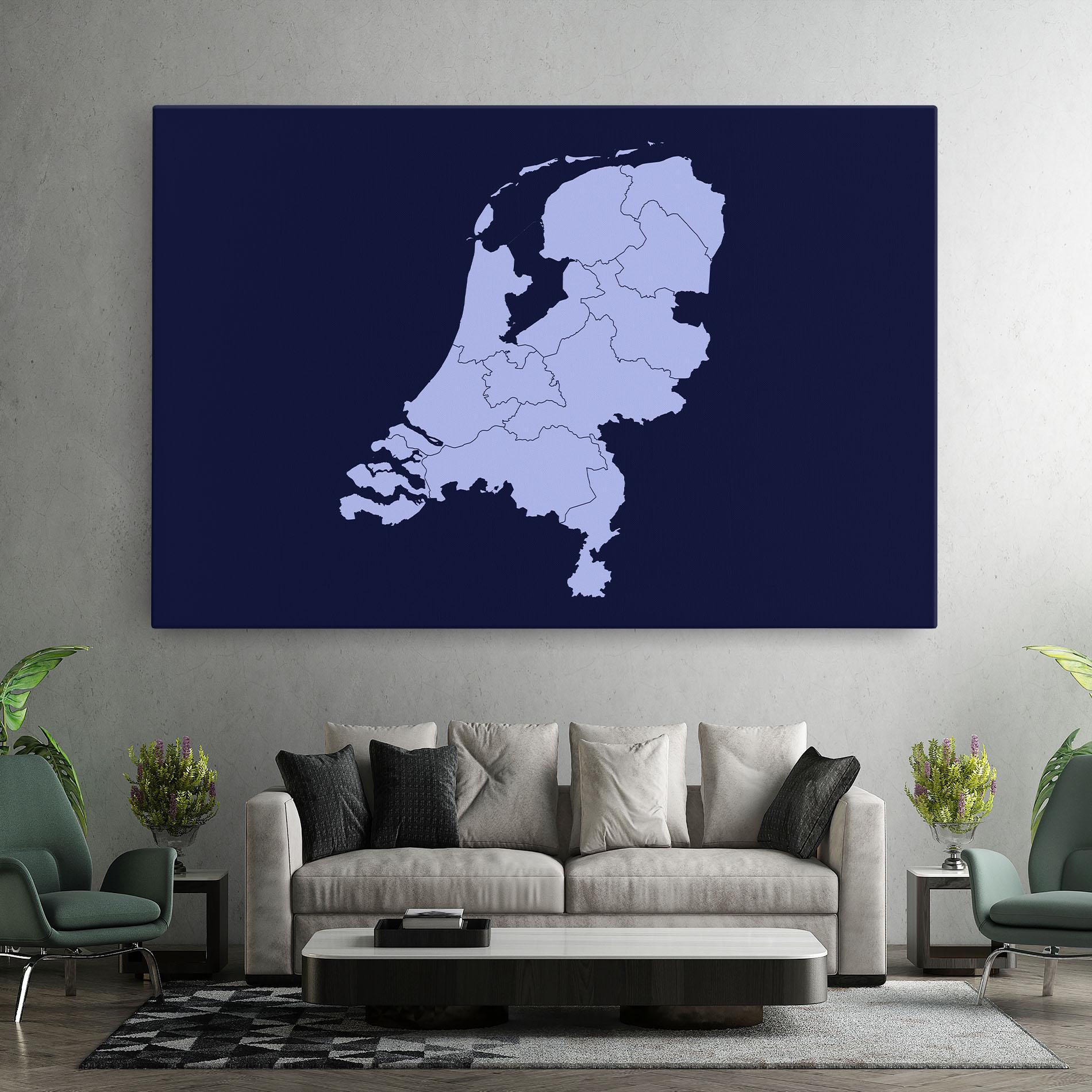 Картина на платно Netherlands Map mockup 7