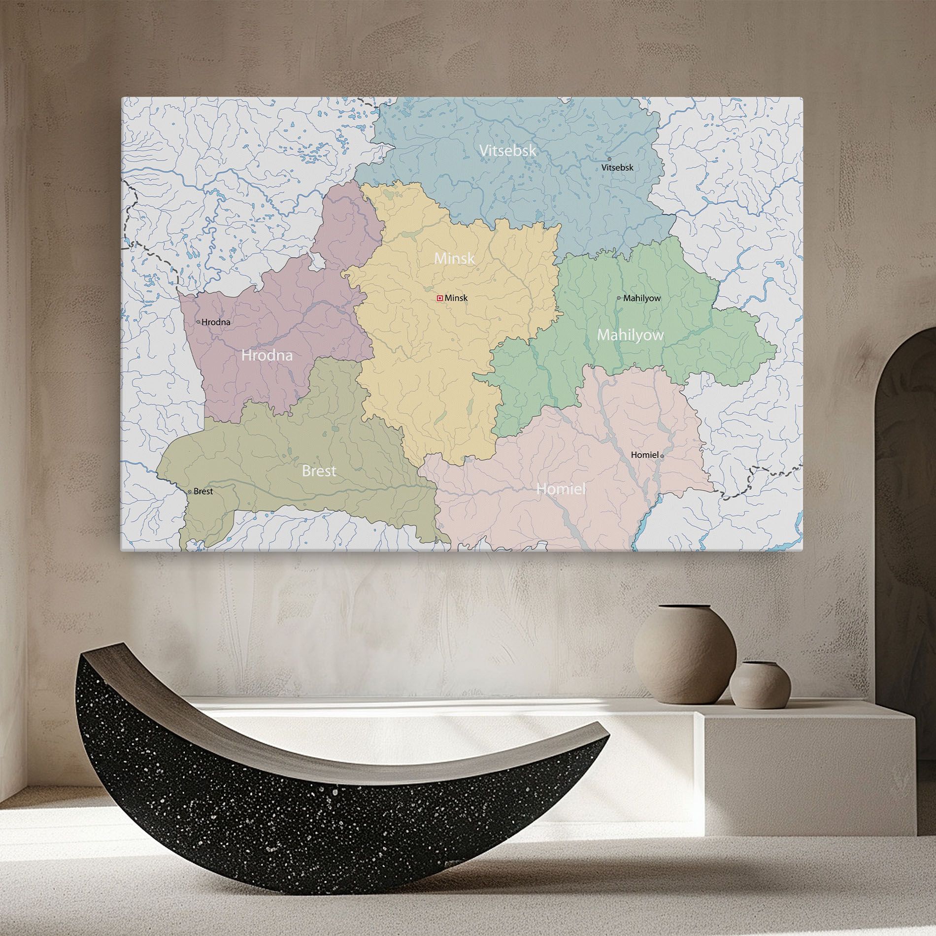 Belarus Map mockup 8