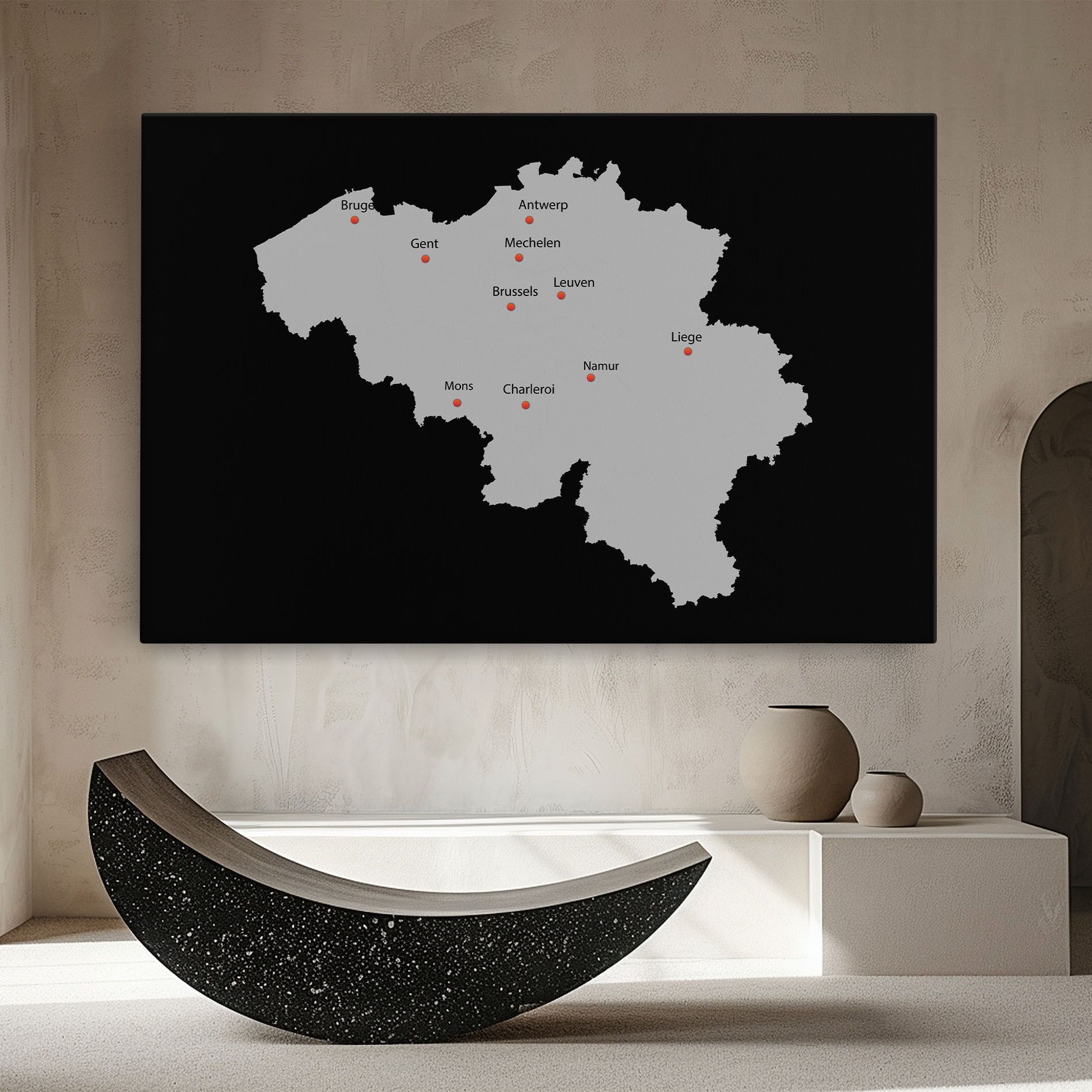 Belgium Map mockup 8
