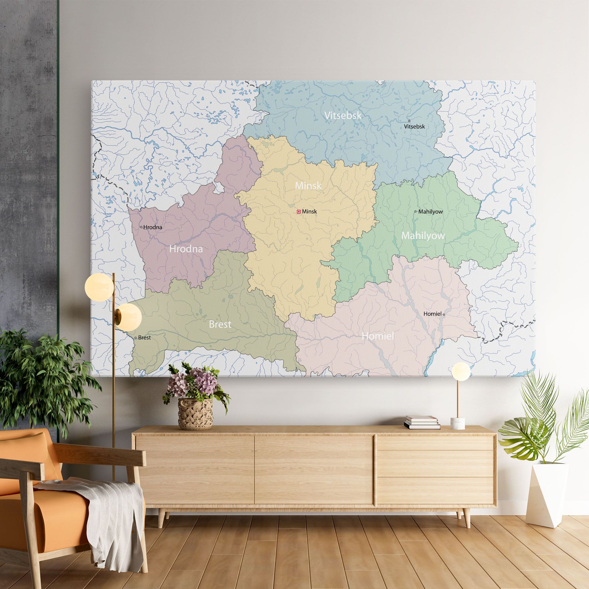 Belarus Map mockup 9