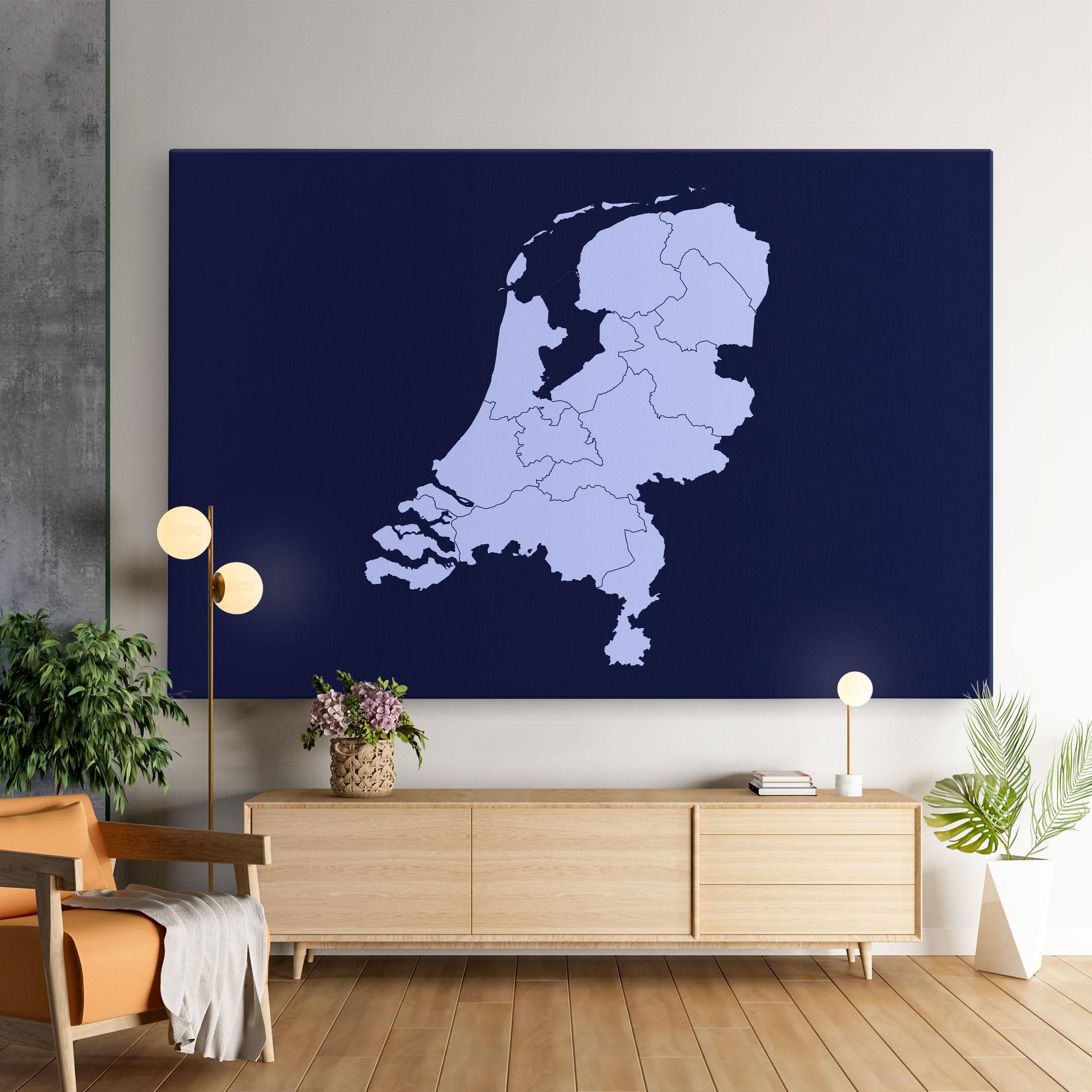 Картина на платно Netherlands Map mockup 9