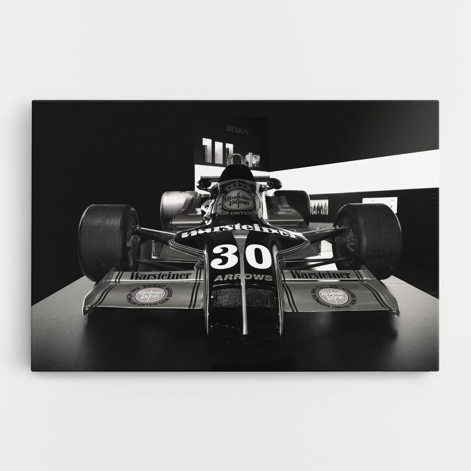 Картина на платно Formula 1 Car Grey mockup 0