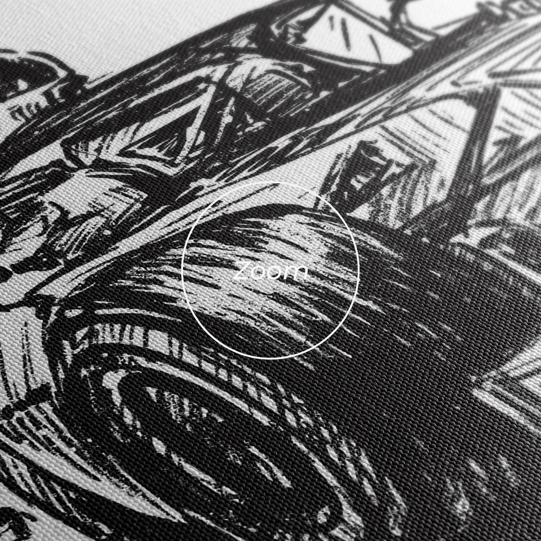 Картина на платно Black Line F1 mockup 3