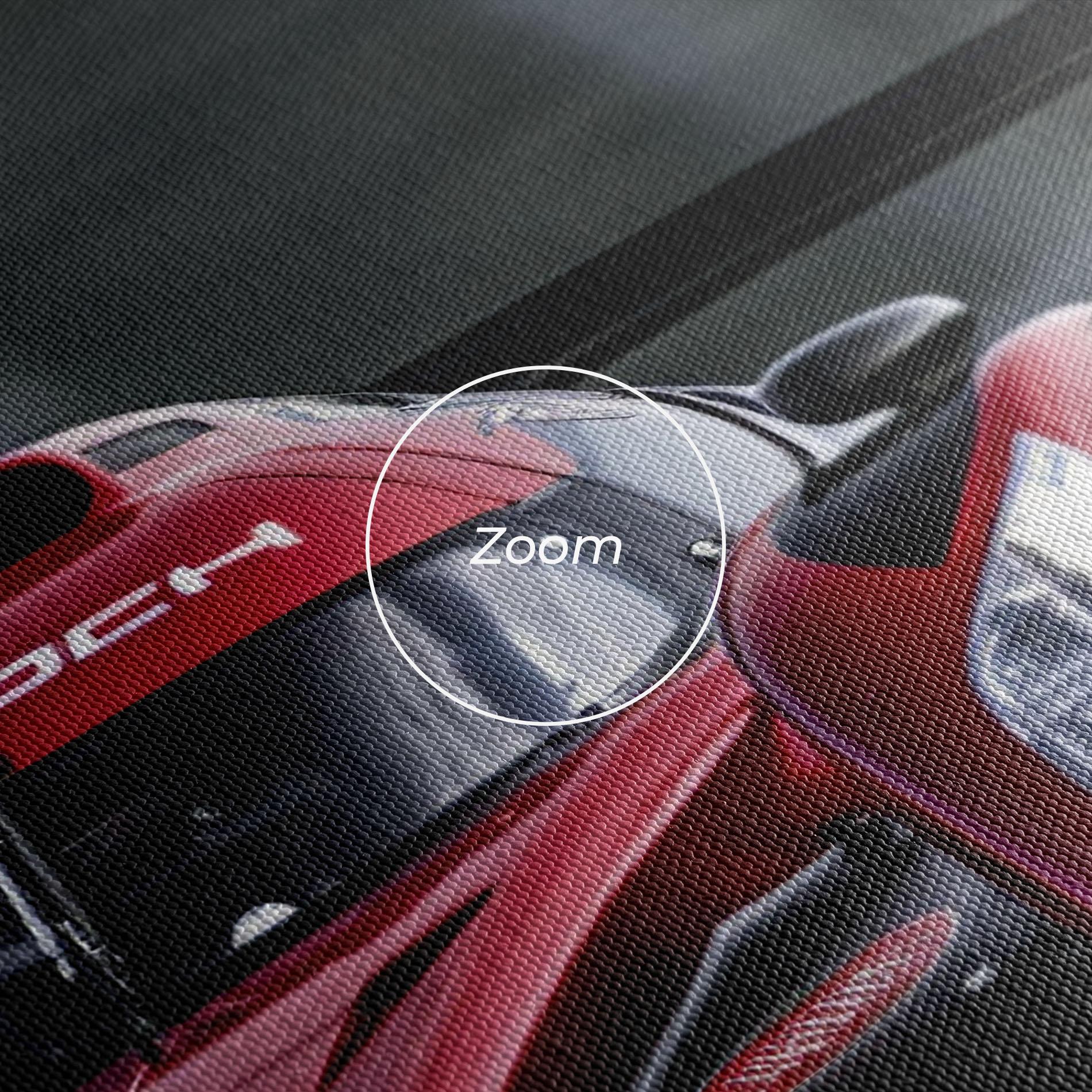 Картина на платно Red Racing Cars mockup 3