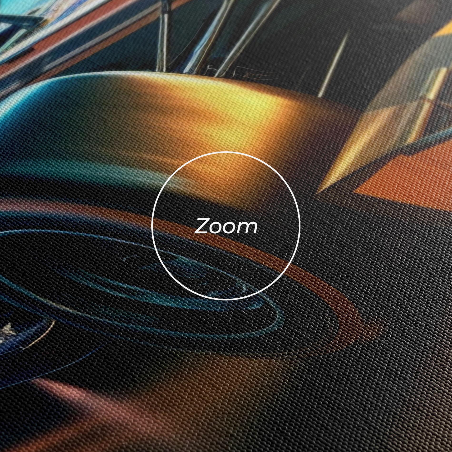 Картина на платно Yellow Blue F1 mockup 3