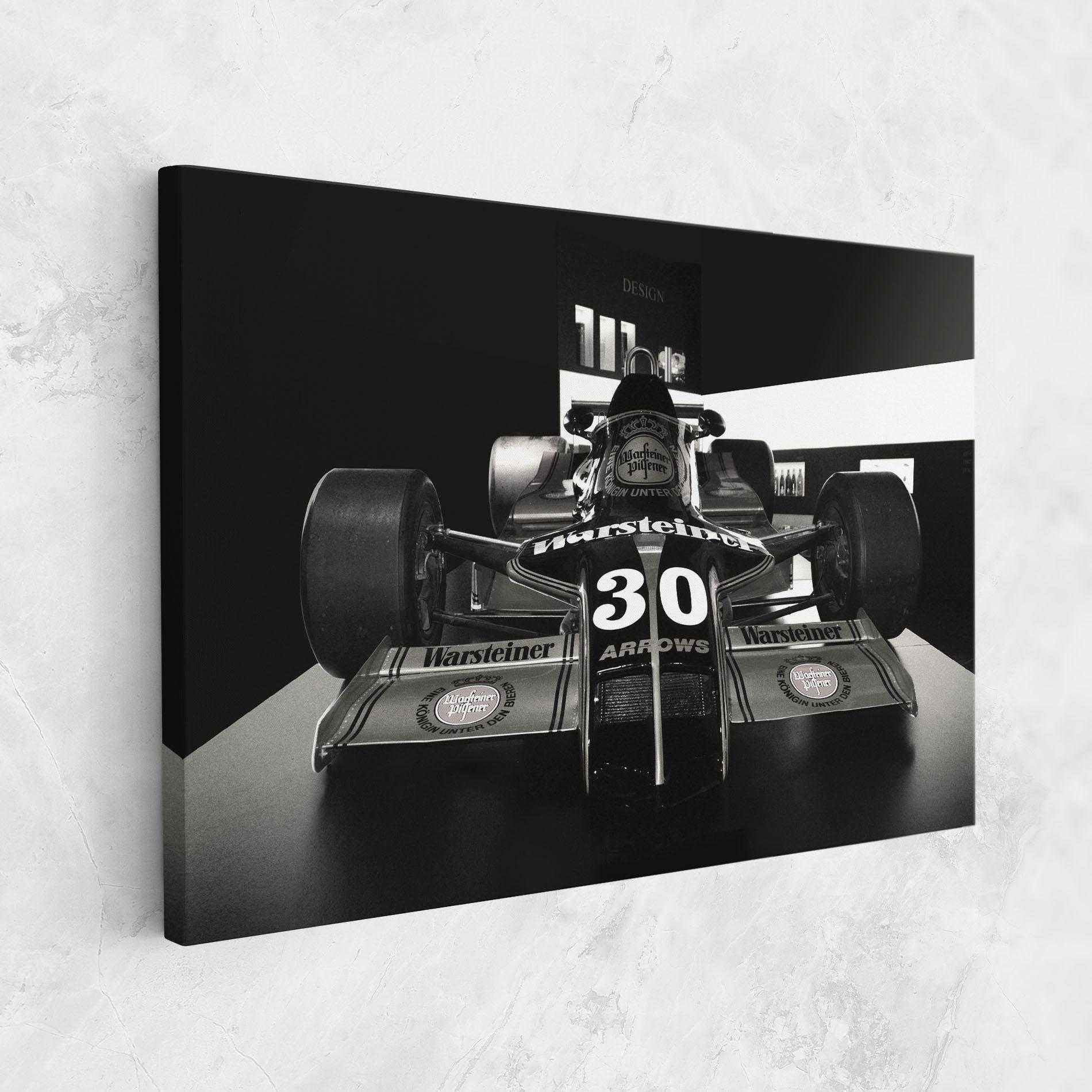 Картина на платно Formula 1 Car Grey mockup 1