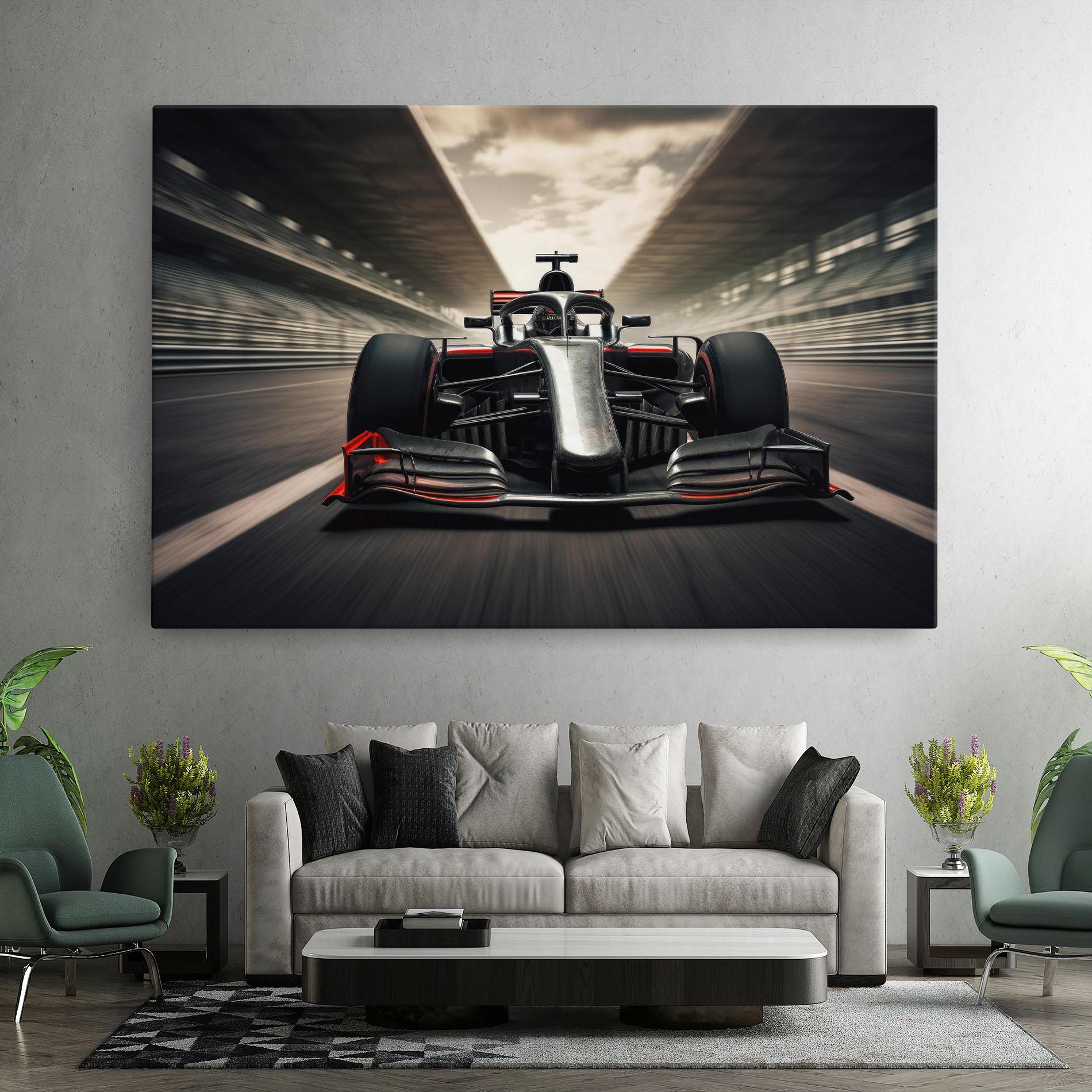 Картина на платно Black Red F1 mockup 7