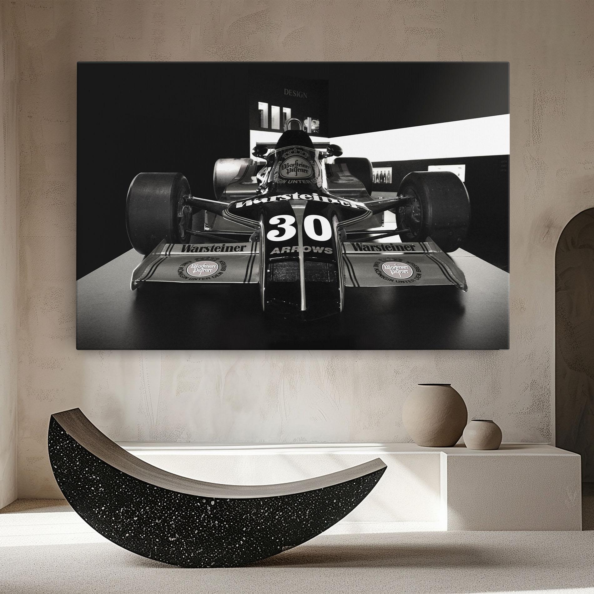 Картина на платно Formula 1 Car Grey mockup 8