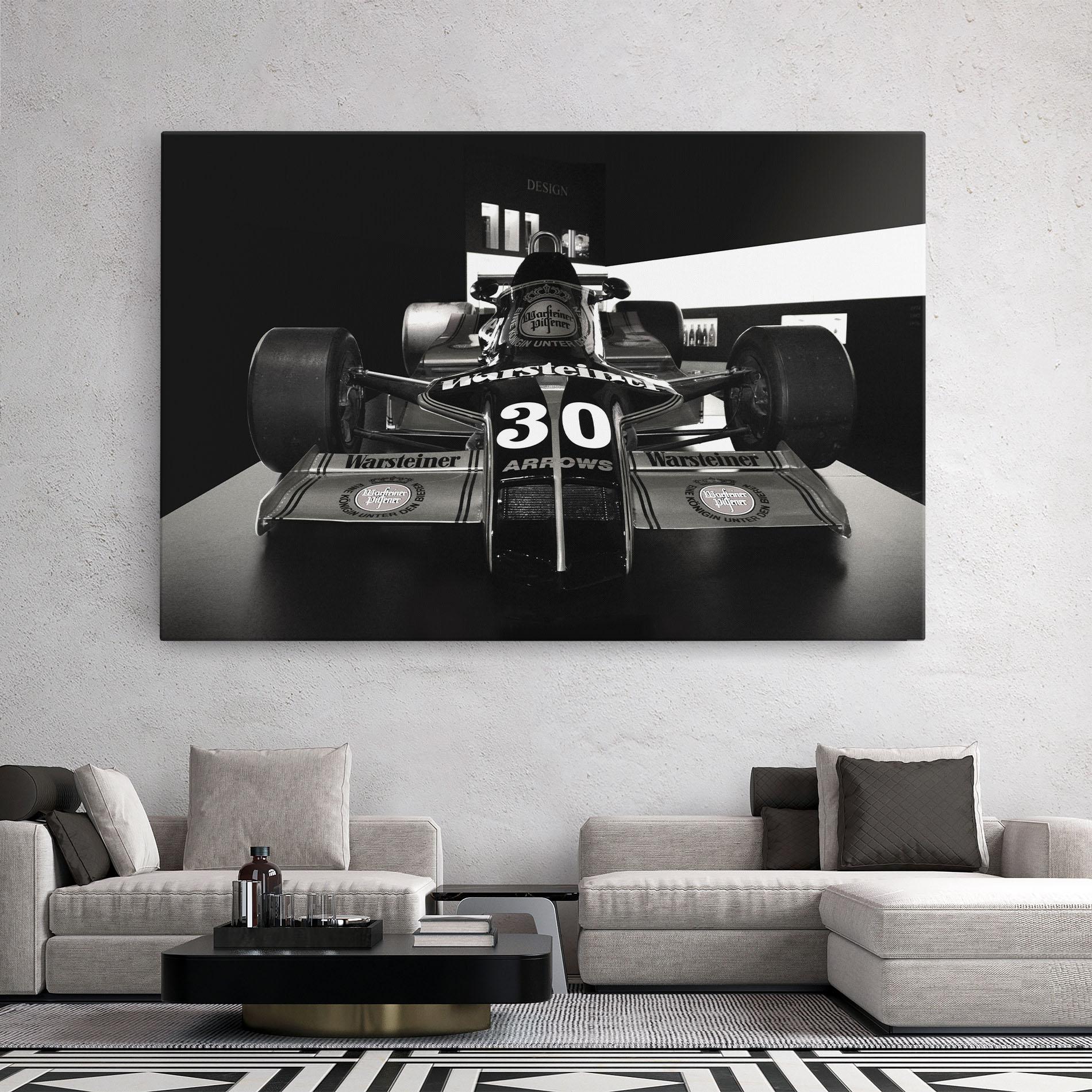 Картина на платно Formula 1 Car Grey mockup 2