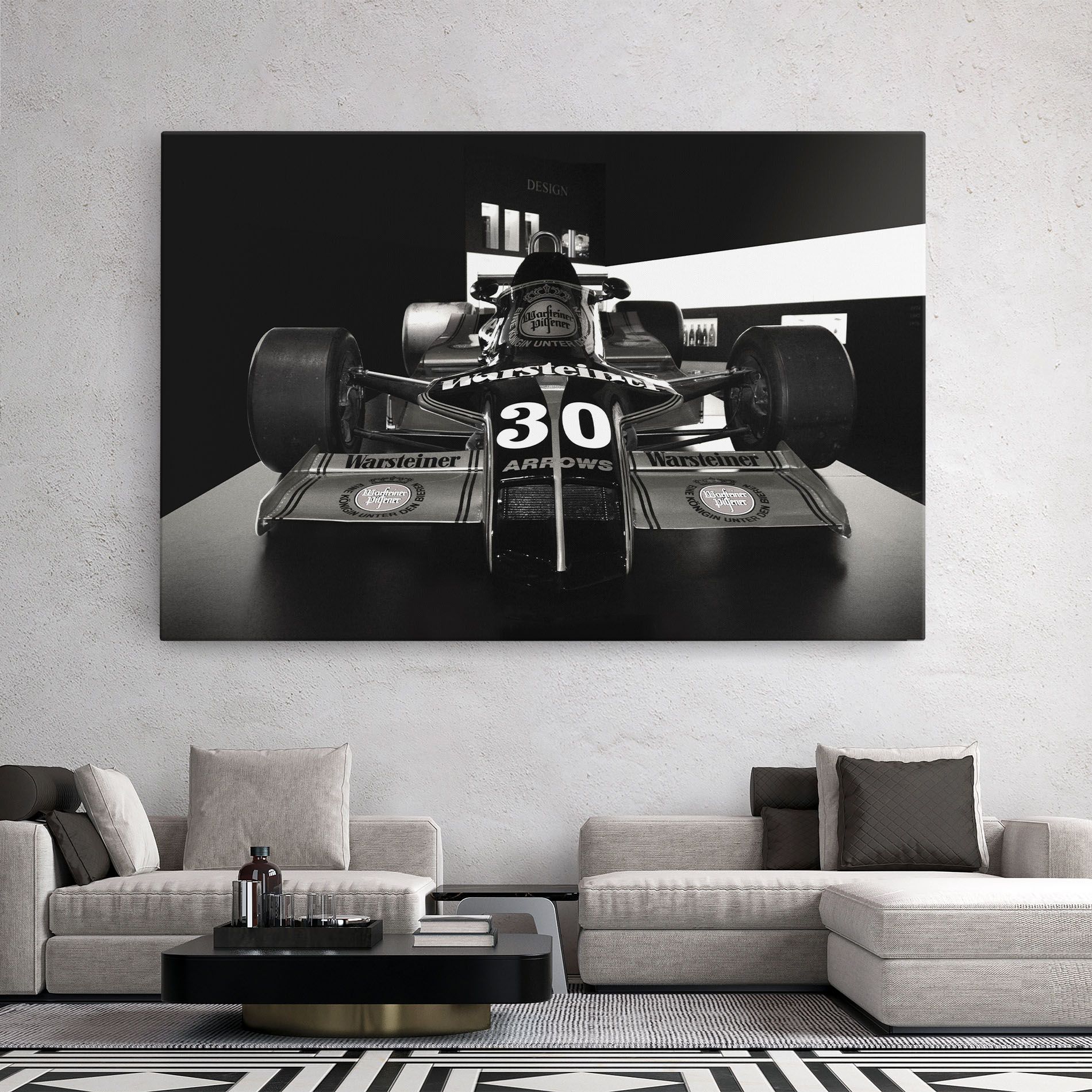 Formula 1 Car Grey mockup 2