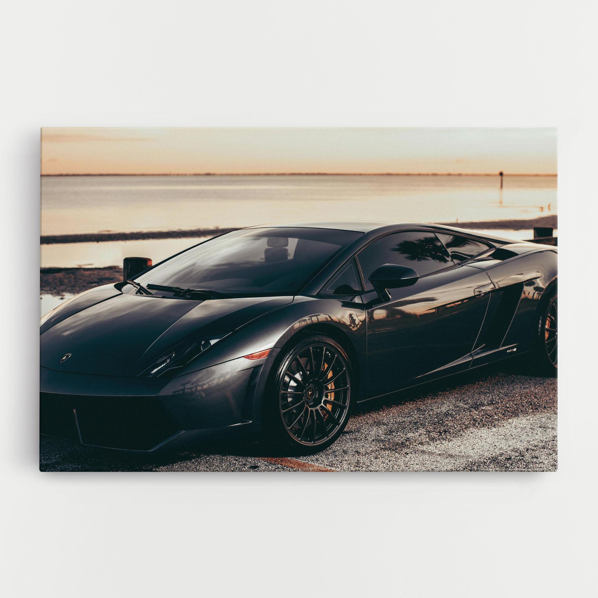 Картина на платно Black Lambo Sea mockup 0