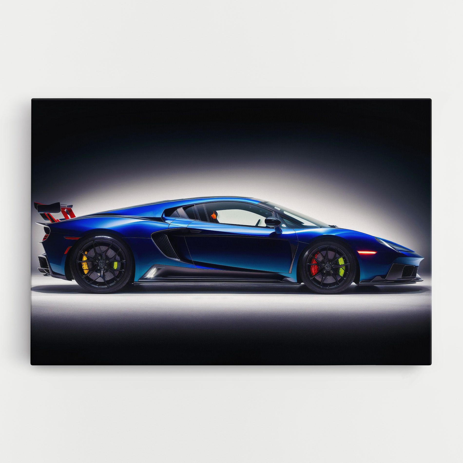 Blue Hypercar Side mockup 0