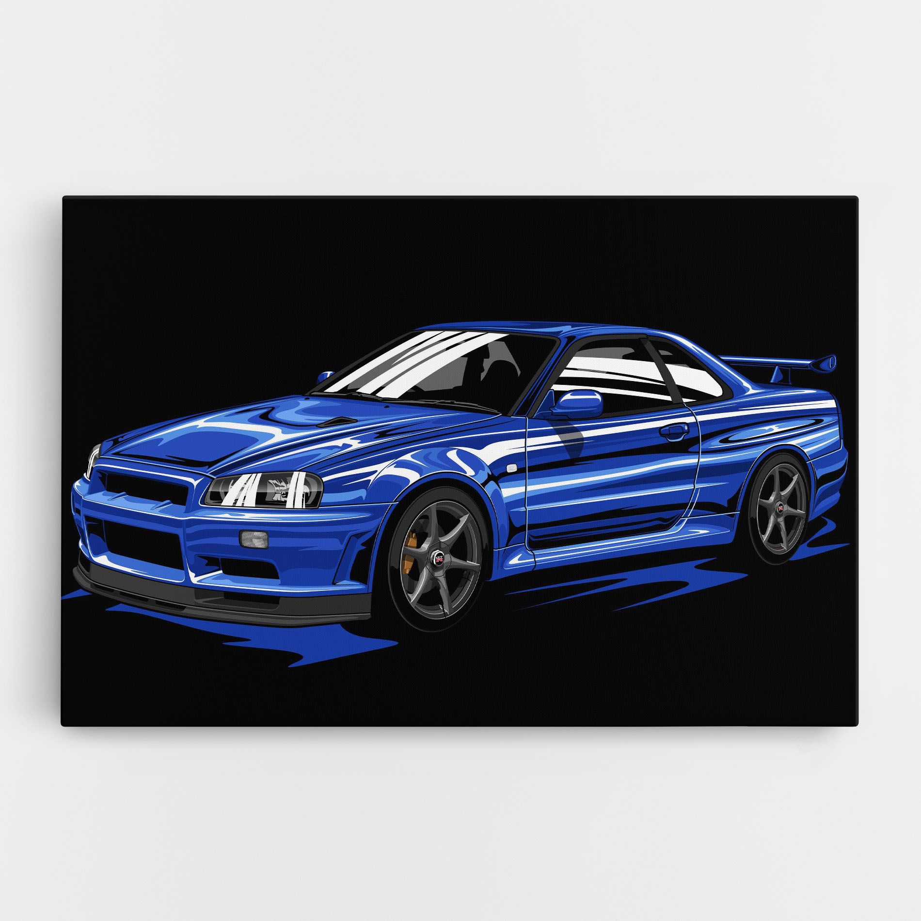 Sport Blue Car mockup 0