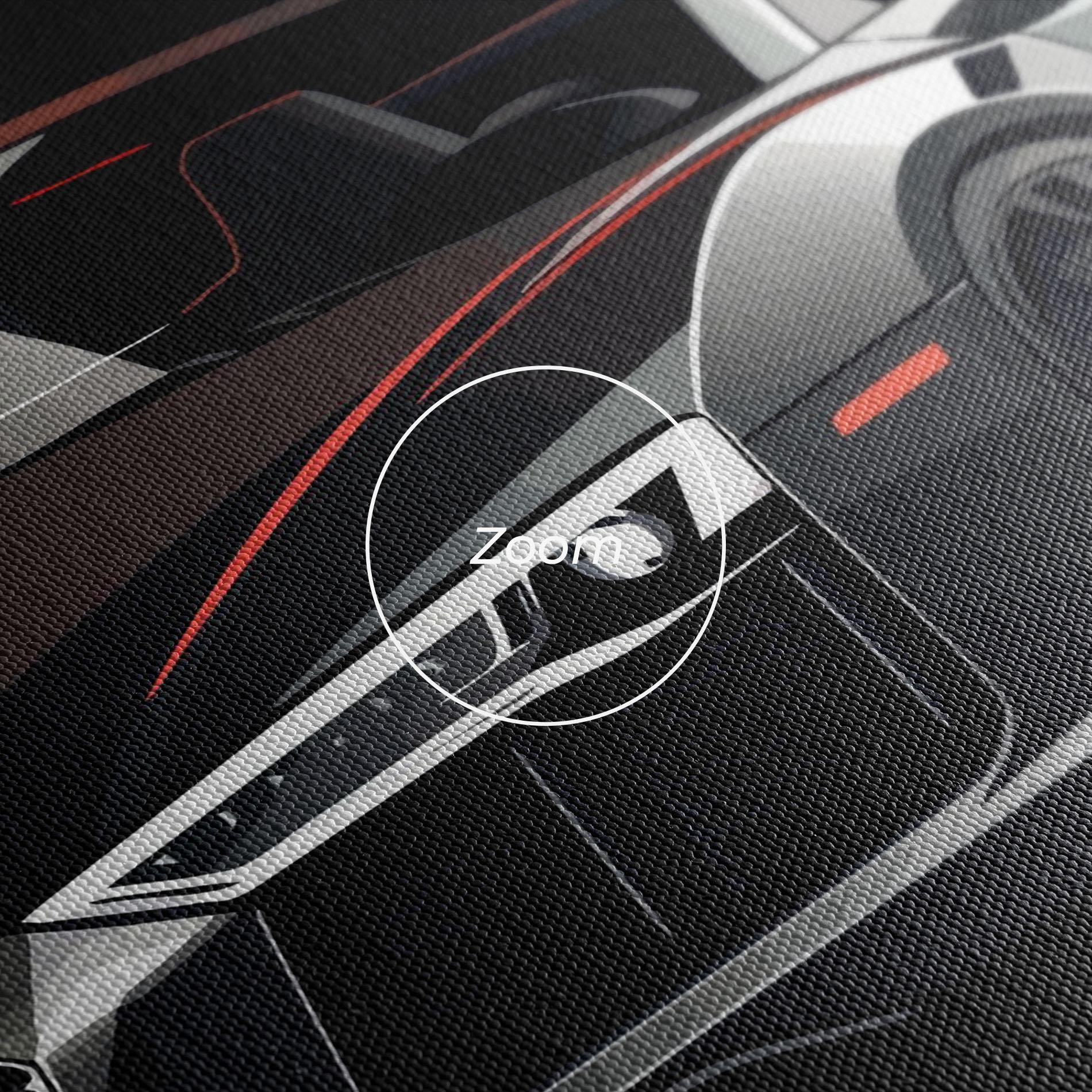 Картина на платно Cool Grey Car mockup 3