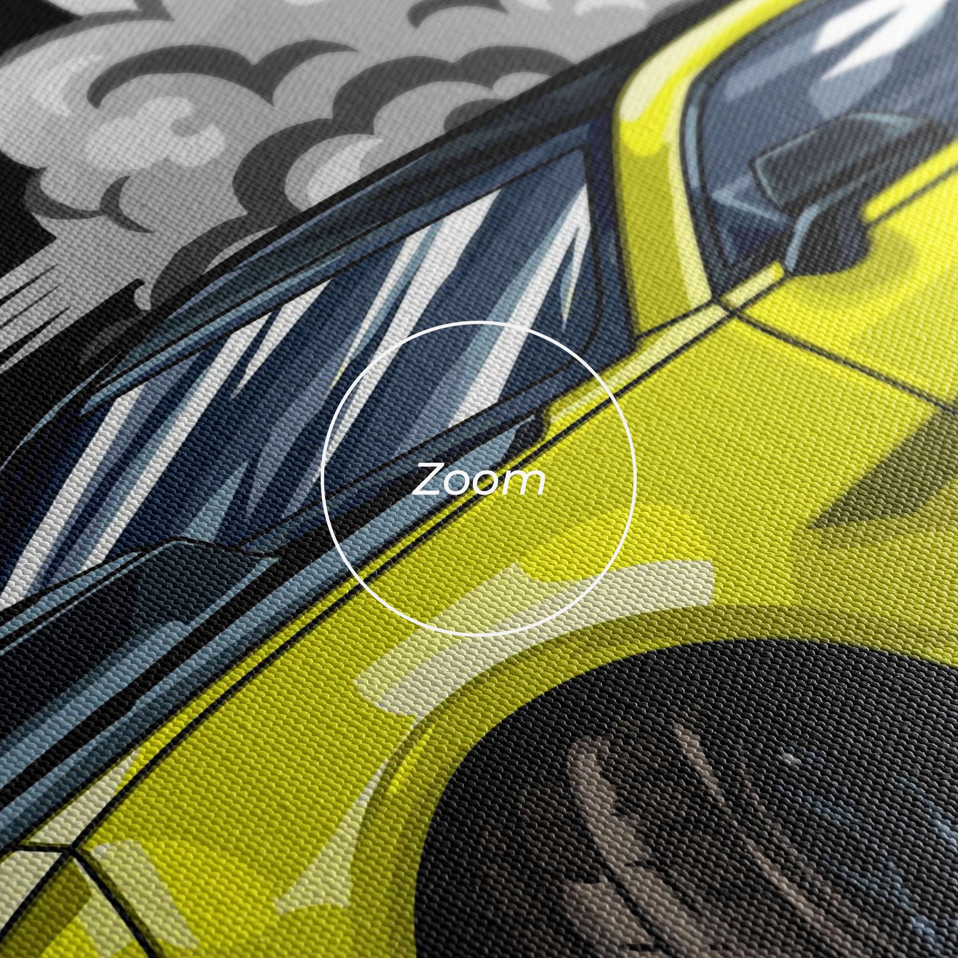 Картина на платно Racing Car Smoke mockup 3