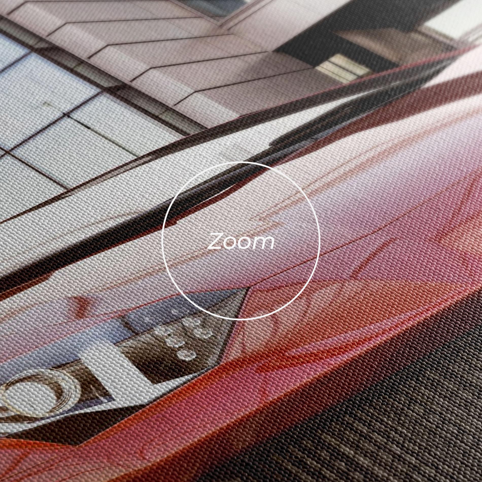 Картина на платно Red Lambo Outside mockup 3