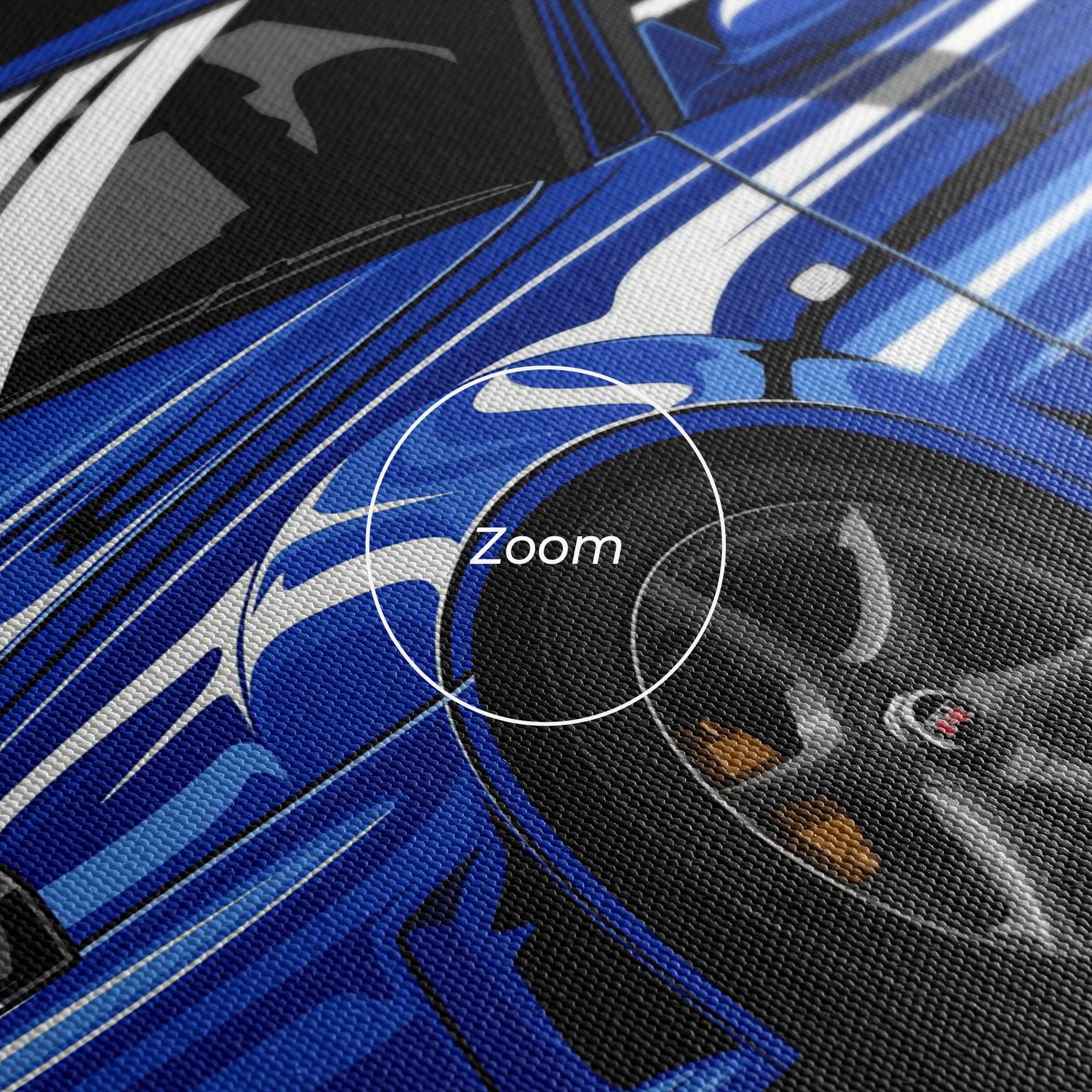 Картина на платно Sport Blue Car mockup 3