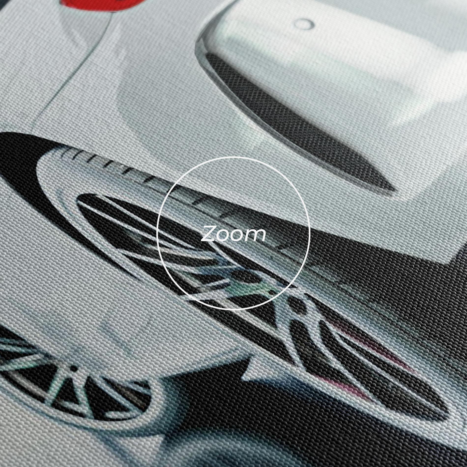 Картина на платно White Mercedes Amg mockup 3