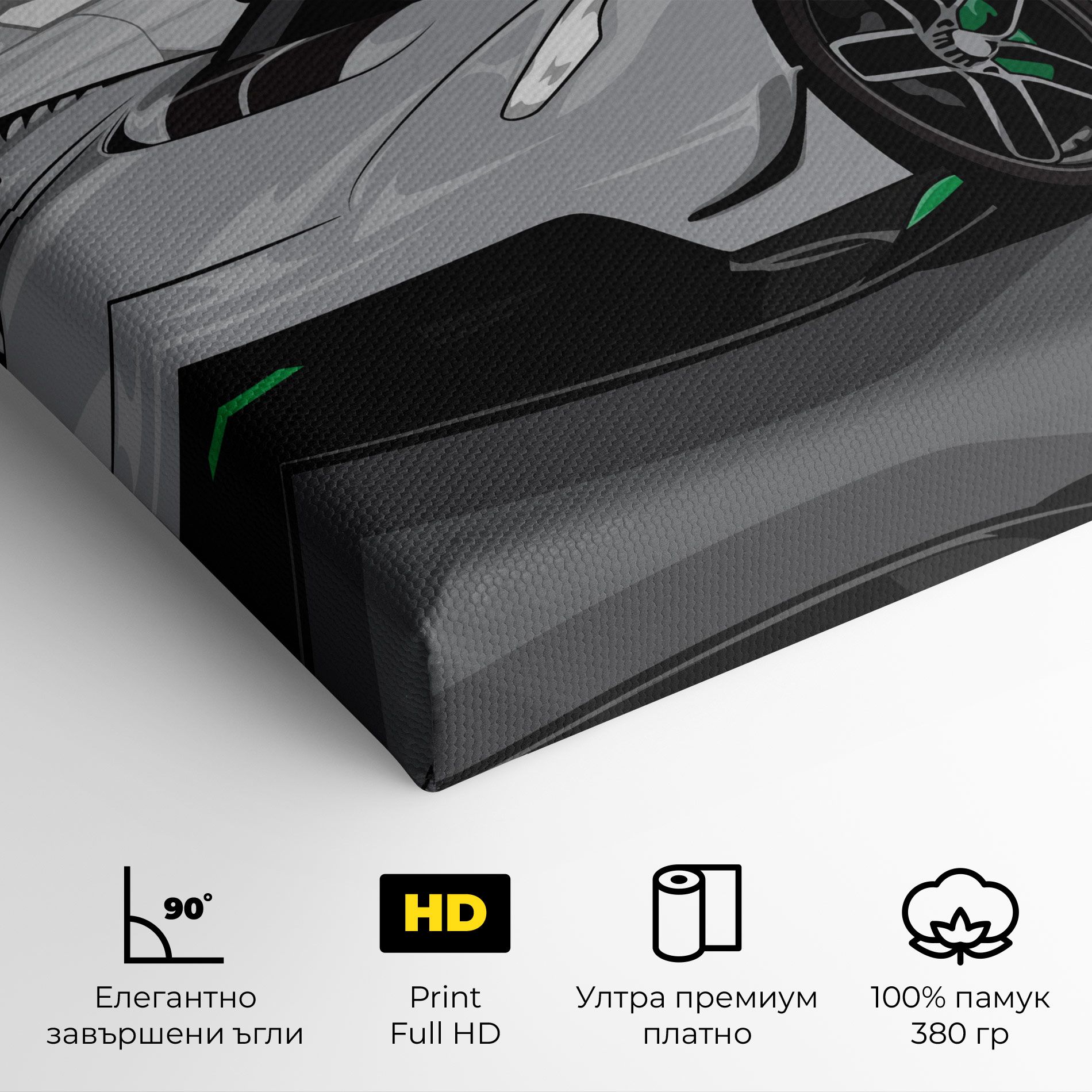 Grey Sport Car mockup 4