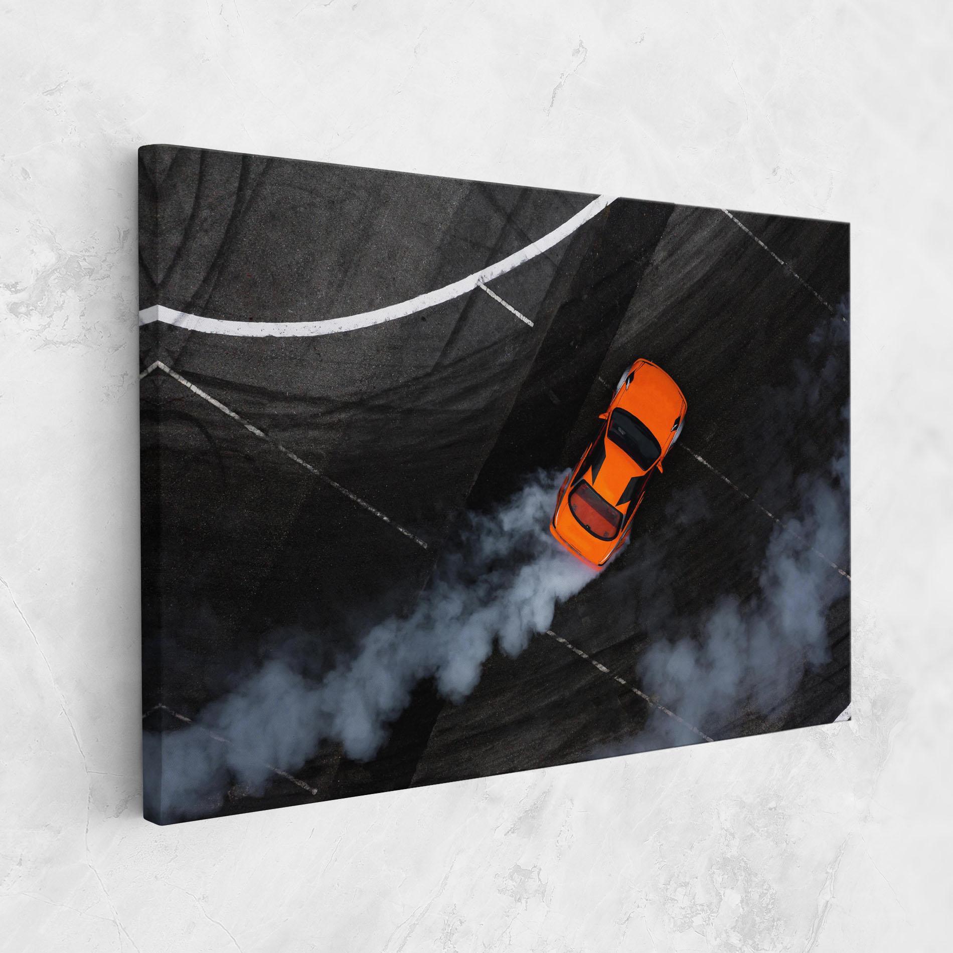 Картина на платно Orange Proche Drifting mockup 1