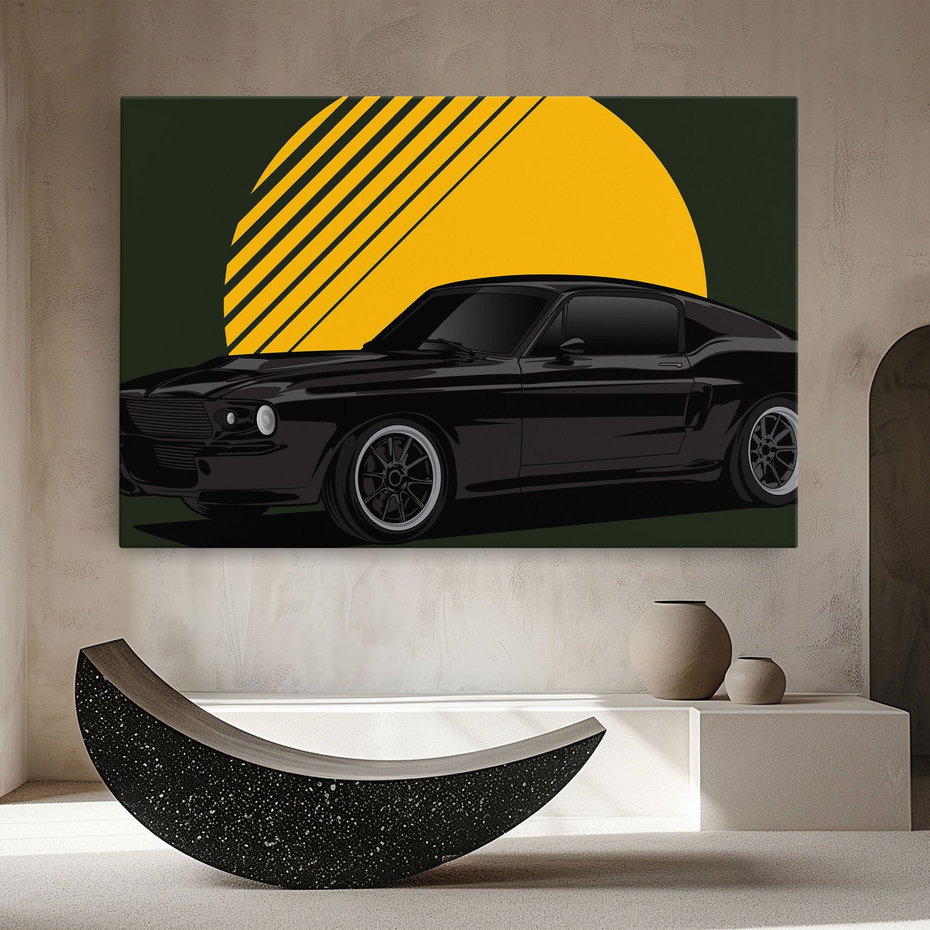 Black Car Sun mockup 8