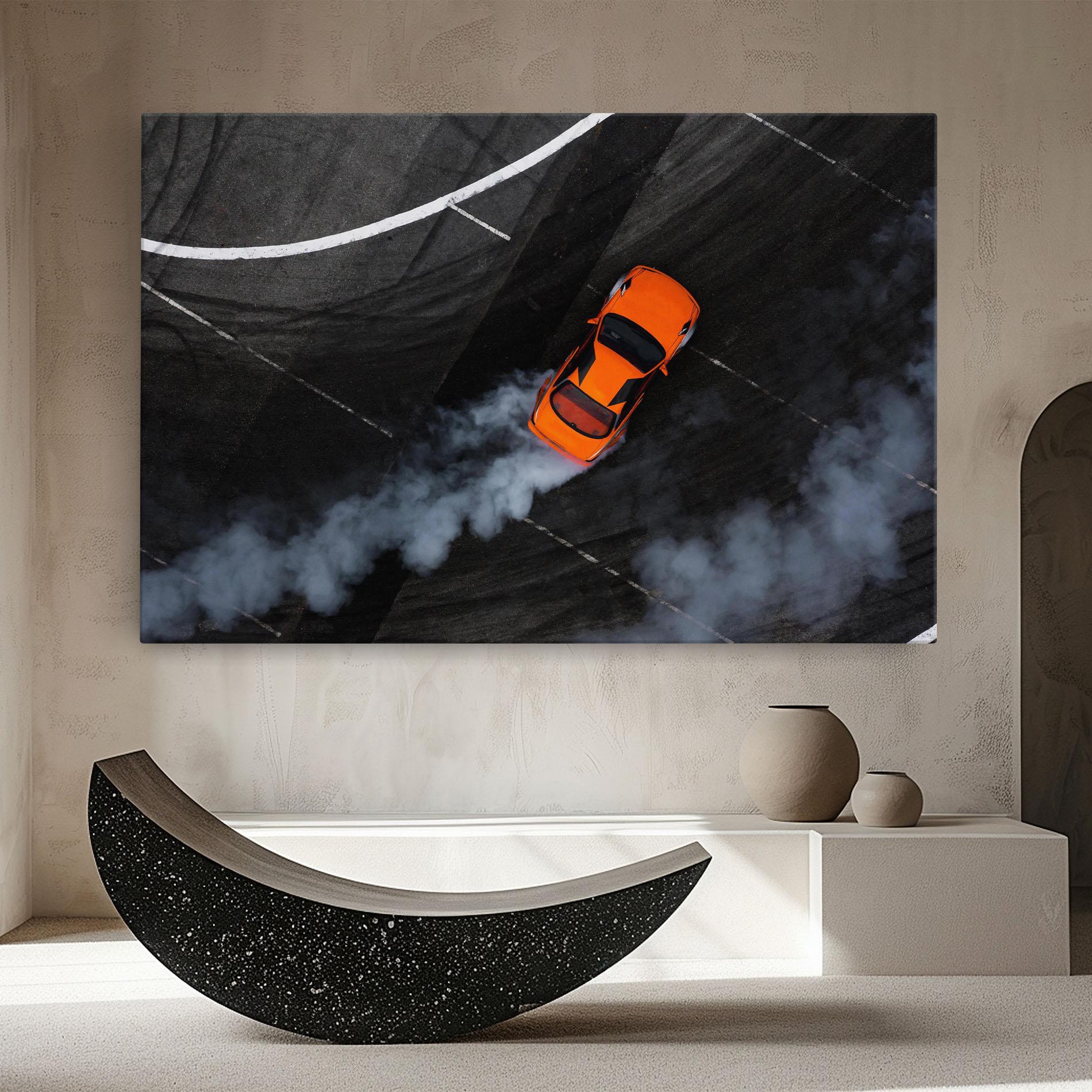 Картина на платно Orange Proche Drifting mockup 8