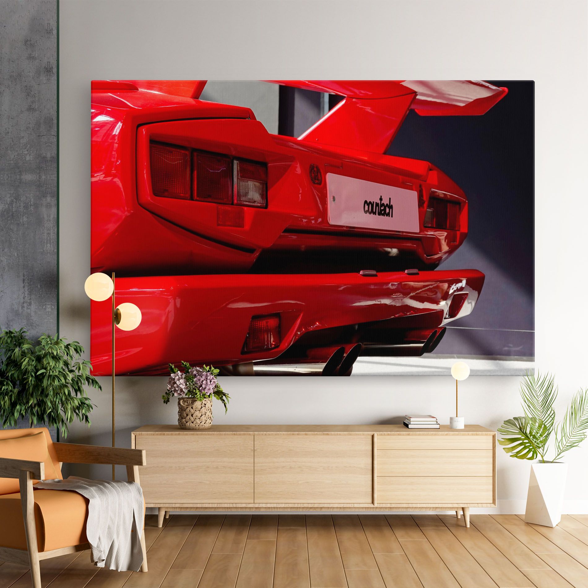 Red Rear Countach mockup 9