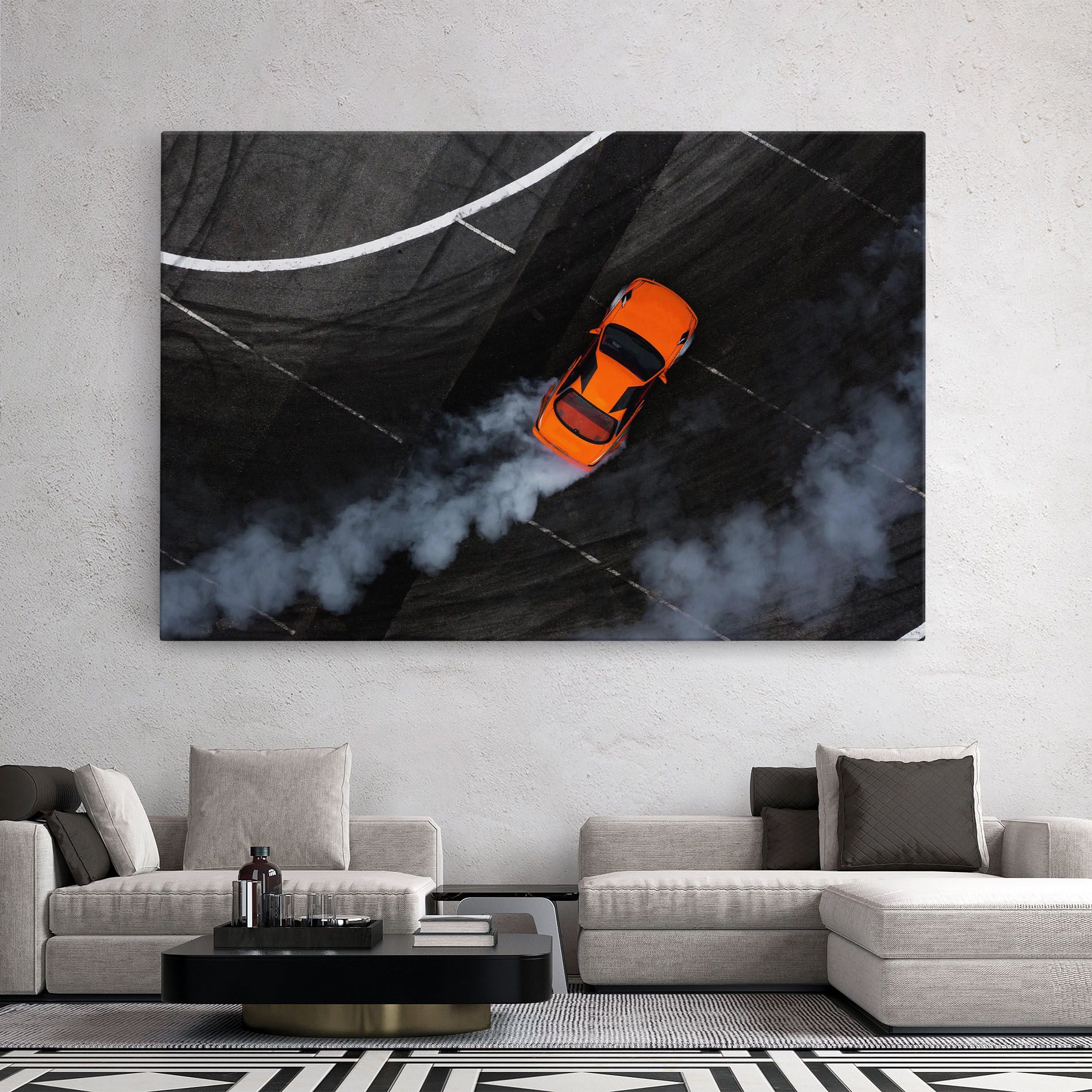 Orange Proche Drifting mockup 2