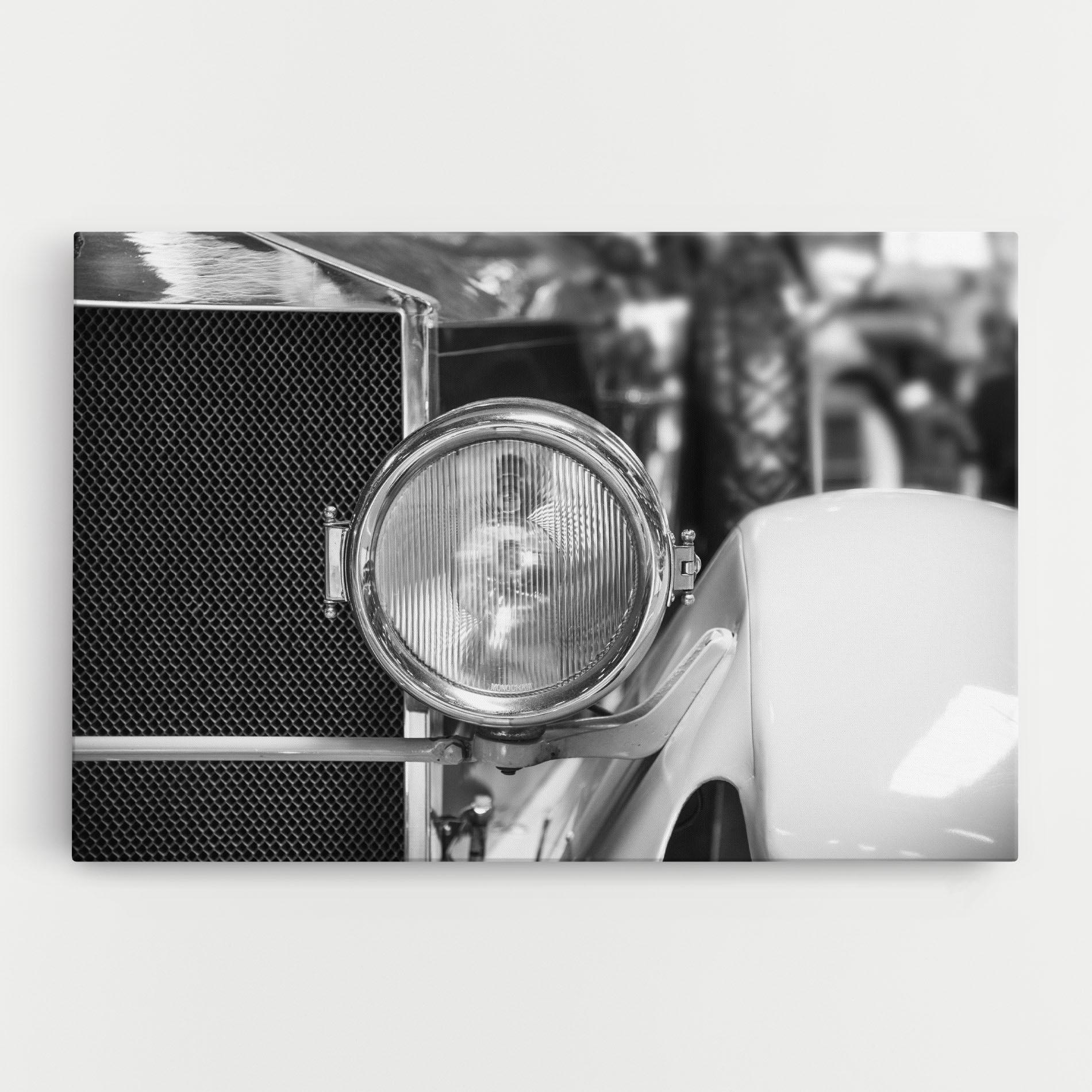 Картина на платно Closeup Grey Car mockup 0