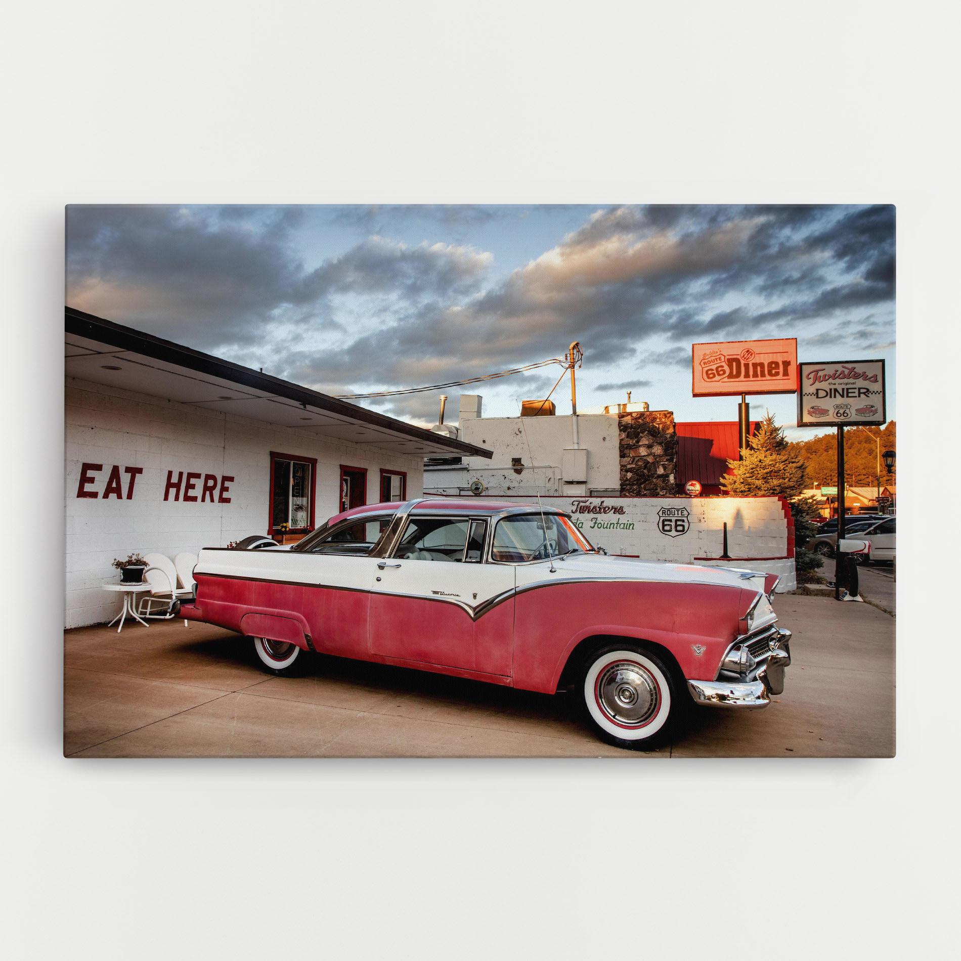 Картина на платно Cloud Old Car mockup 0